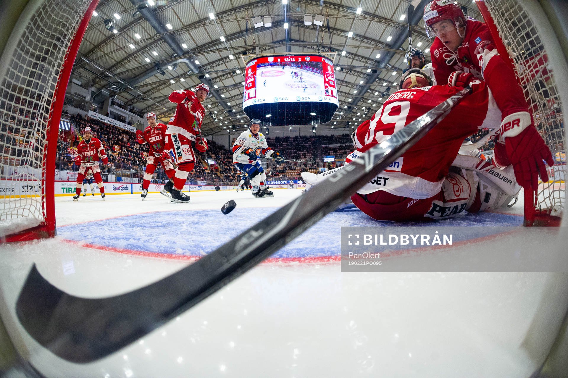 Timrås Rickard Palmberg och målvakt Niklas Svedberg