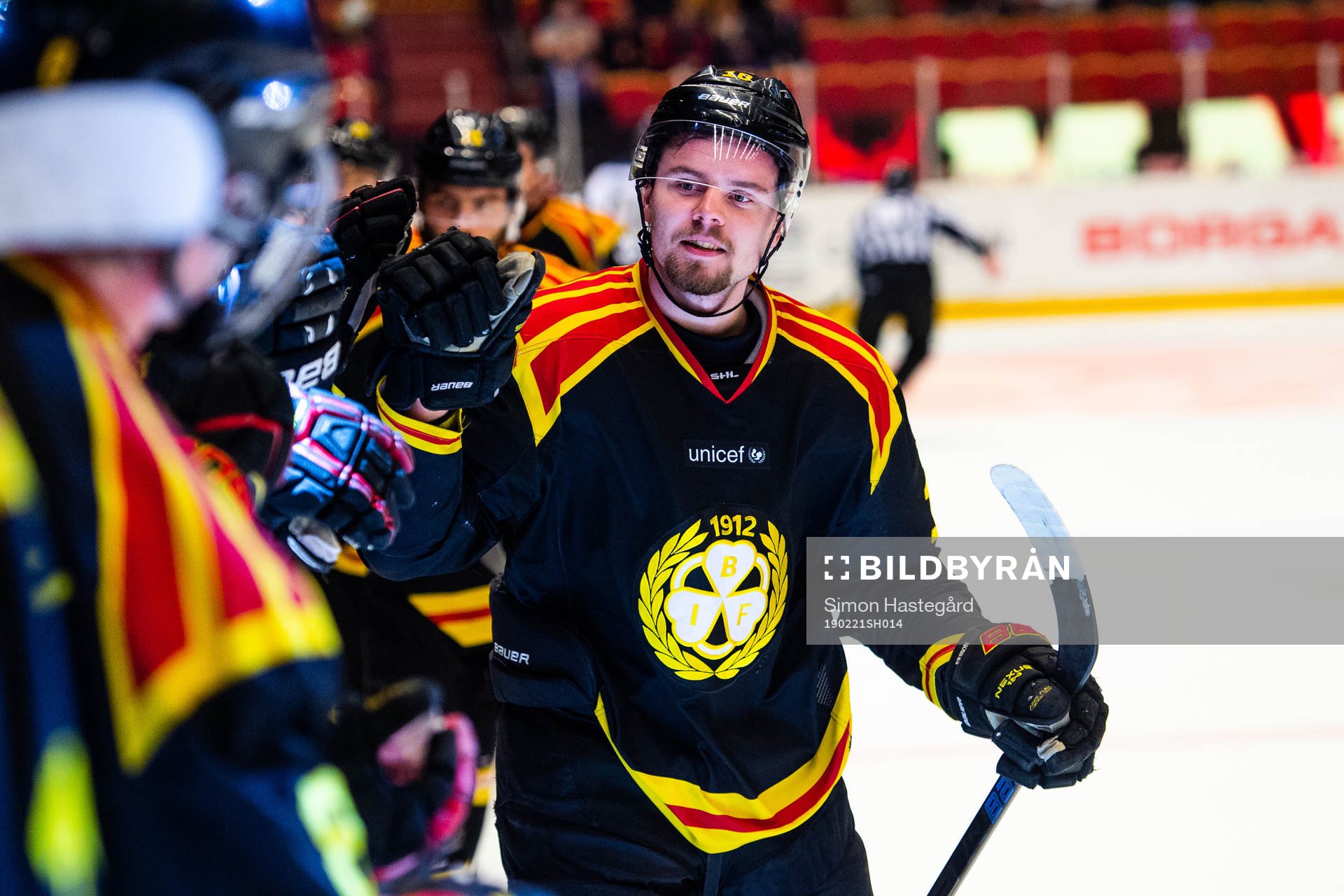 Brynäs Marcus Ersson jublar