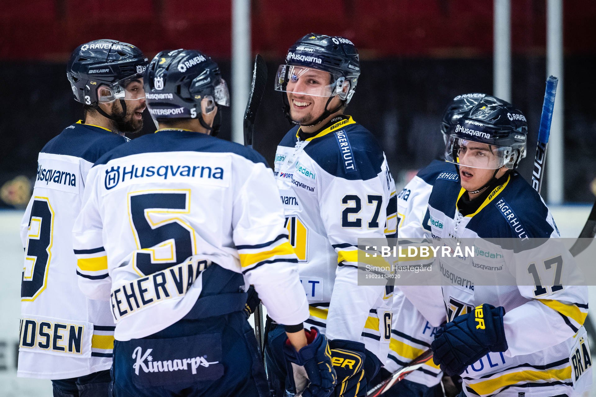 s David Gustafsson jublar med Isac Brännström
