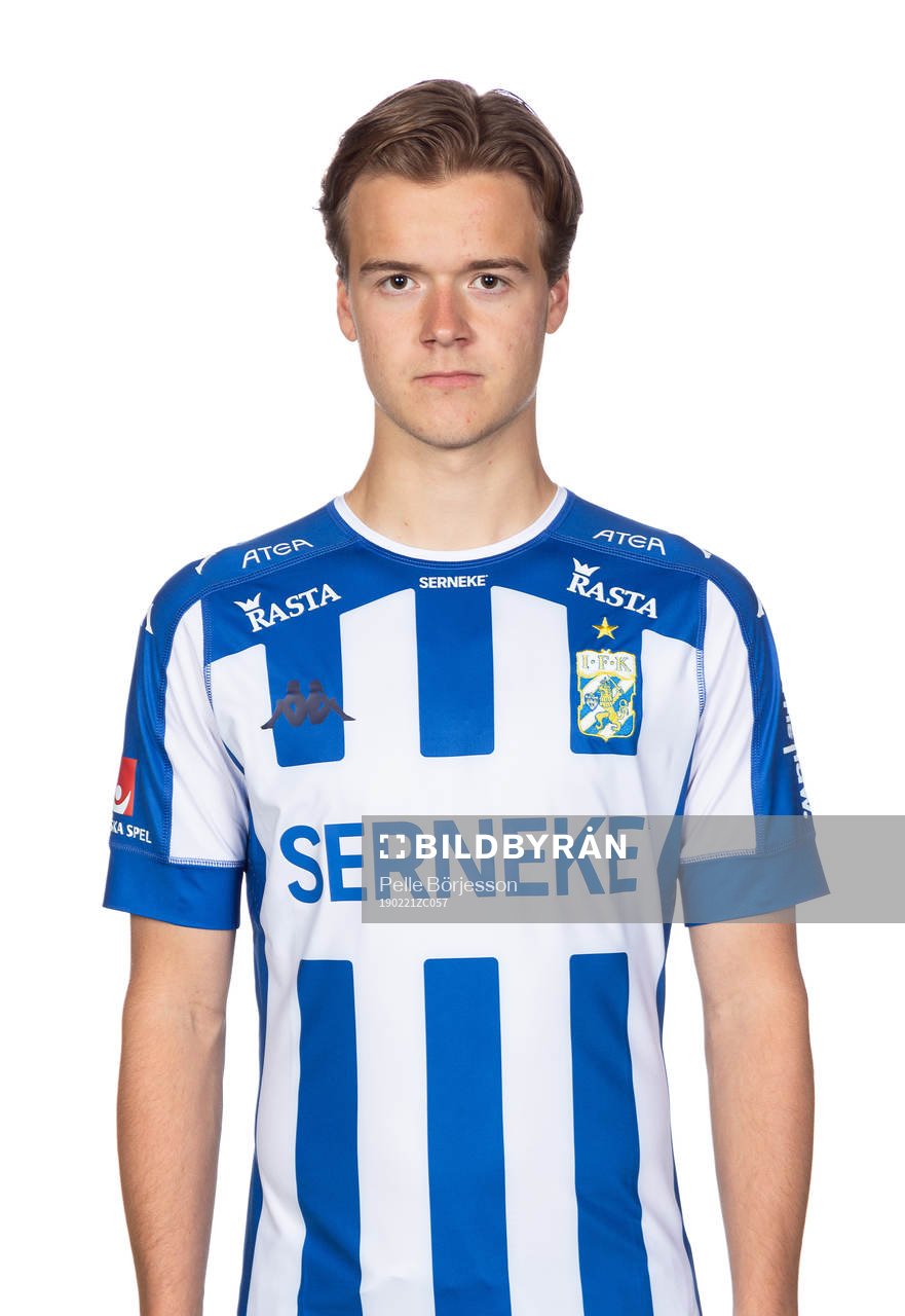 IFK Göteborgs August Erlingmark poserar för ett porträtt den 21 februari 2019 i Göteborg.