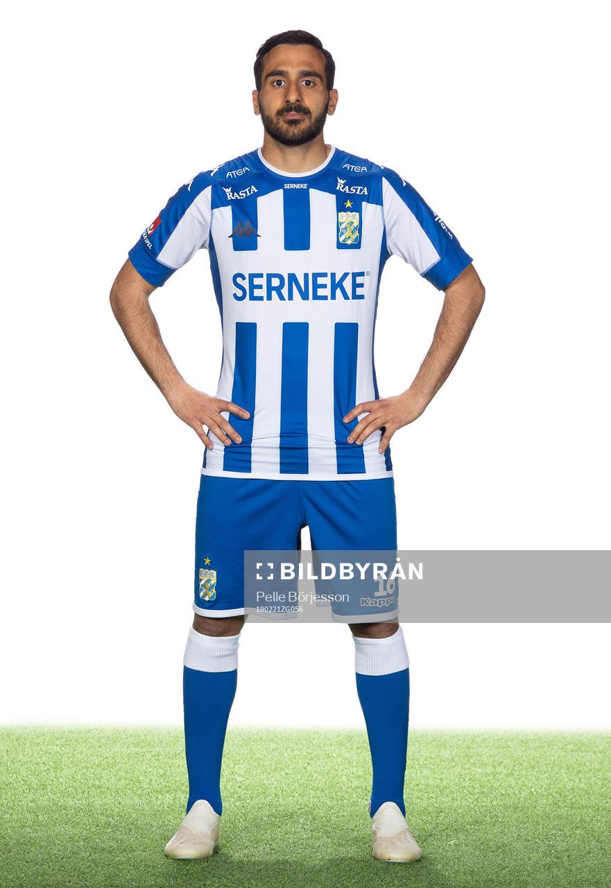 IFK Göteborgs Sargon Abraham poserar för ett porträtt den 21 februari 2019 i Göteborg.