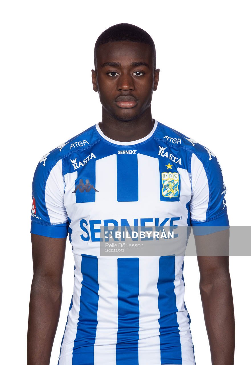 IFK Göteborgs Adil Titi poserar för ett porträtt den 21 februari 2019 i Göteborg.