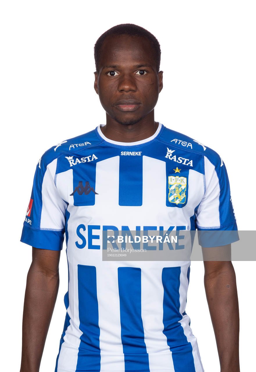 IFK Göteborgs Alhassan Yusuf Abdullahi poserar för ett porträtt den 21 februari 2019 i Göteborg.