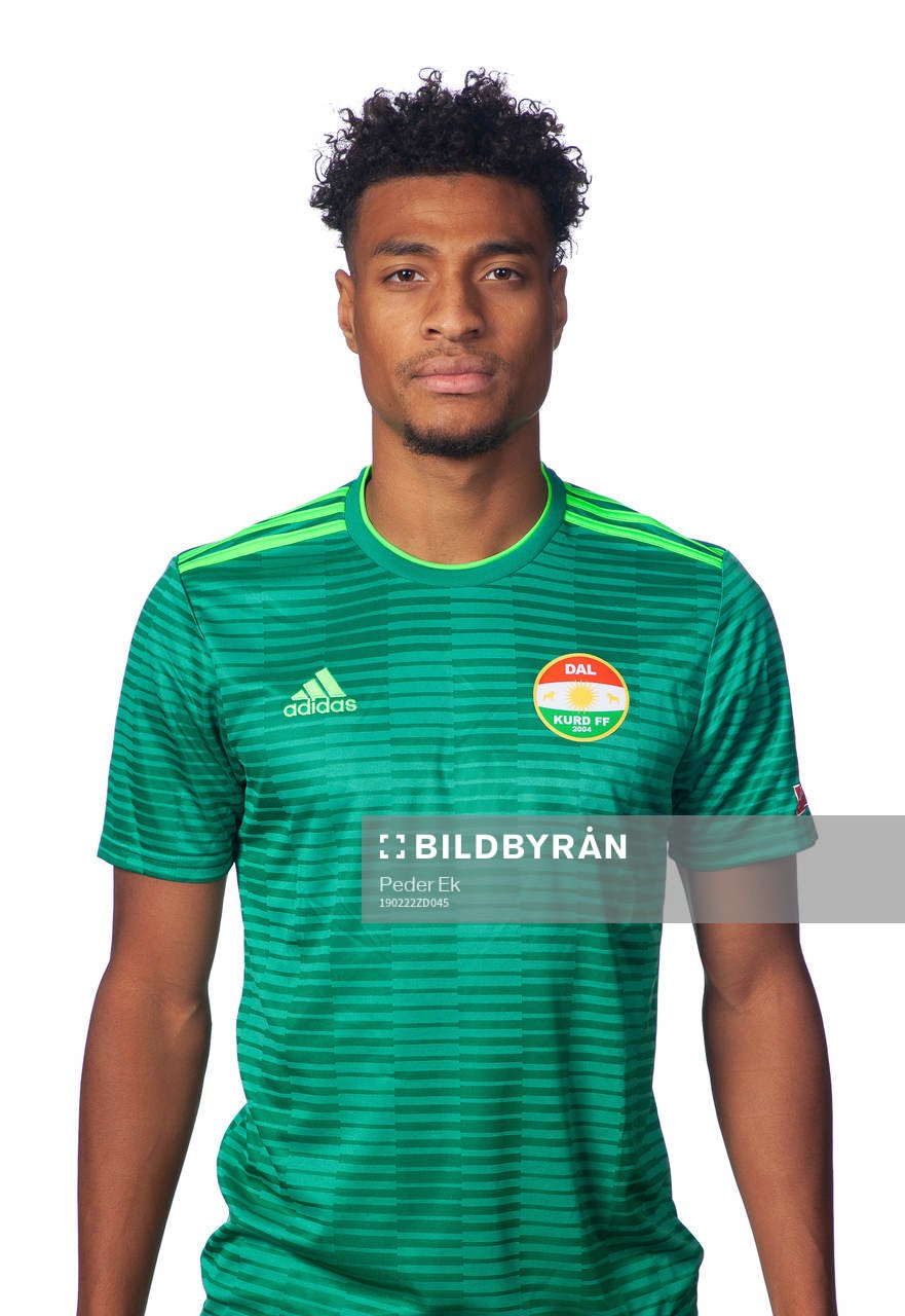 Dalkurds Joseph Ceesay poserar för ett porträtt den 22 februari 2019 i Borlänge.
