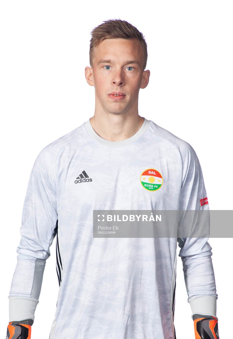 Dalkurds målvakt Andreas Andersson poserar för ett porträtt den 22 februari 2019 i Borlänge.