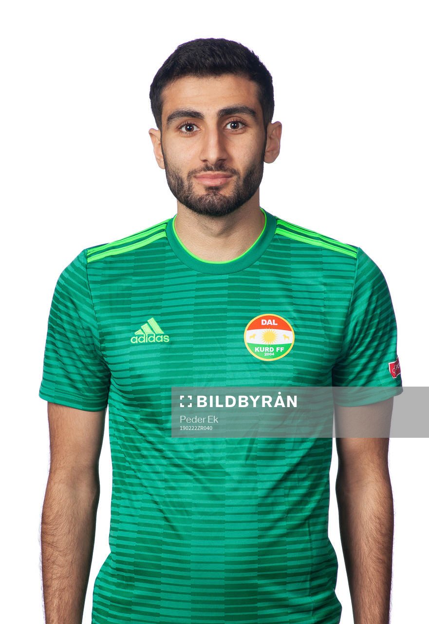 Dalkurds Ferhad Ayaz poserar för ett porträtt den 22 februari 2019 i Borlänge.