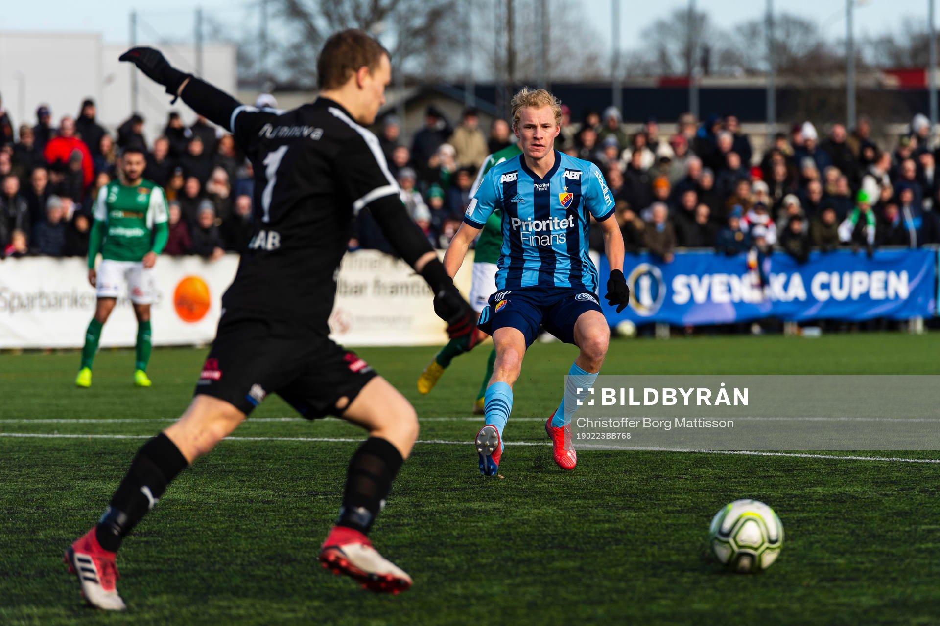 Djurgårdens Adam Bergmark Wiberg jagar Hässleholms