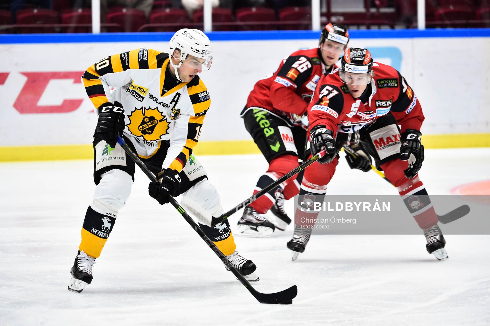 Skellefteås Joakim Lindström och Malmö Redhawks Emil