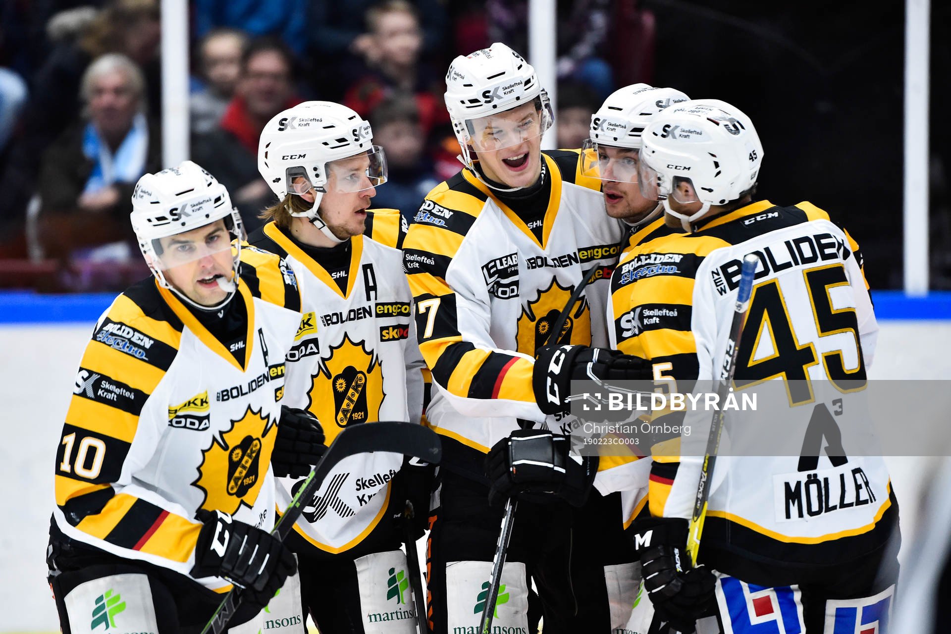 Skellefteås Joakim Lindström, Jonathan Pudas, Albin