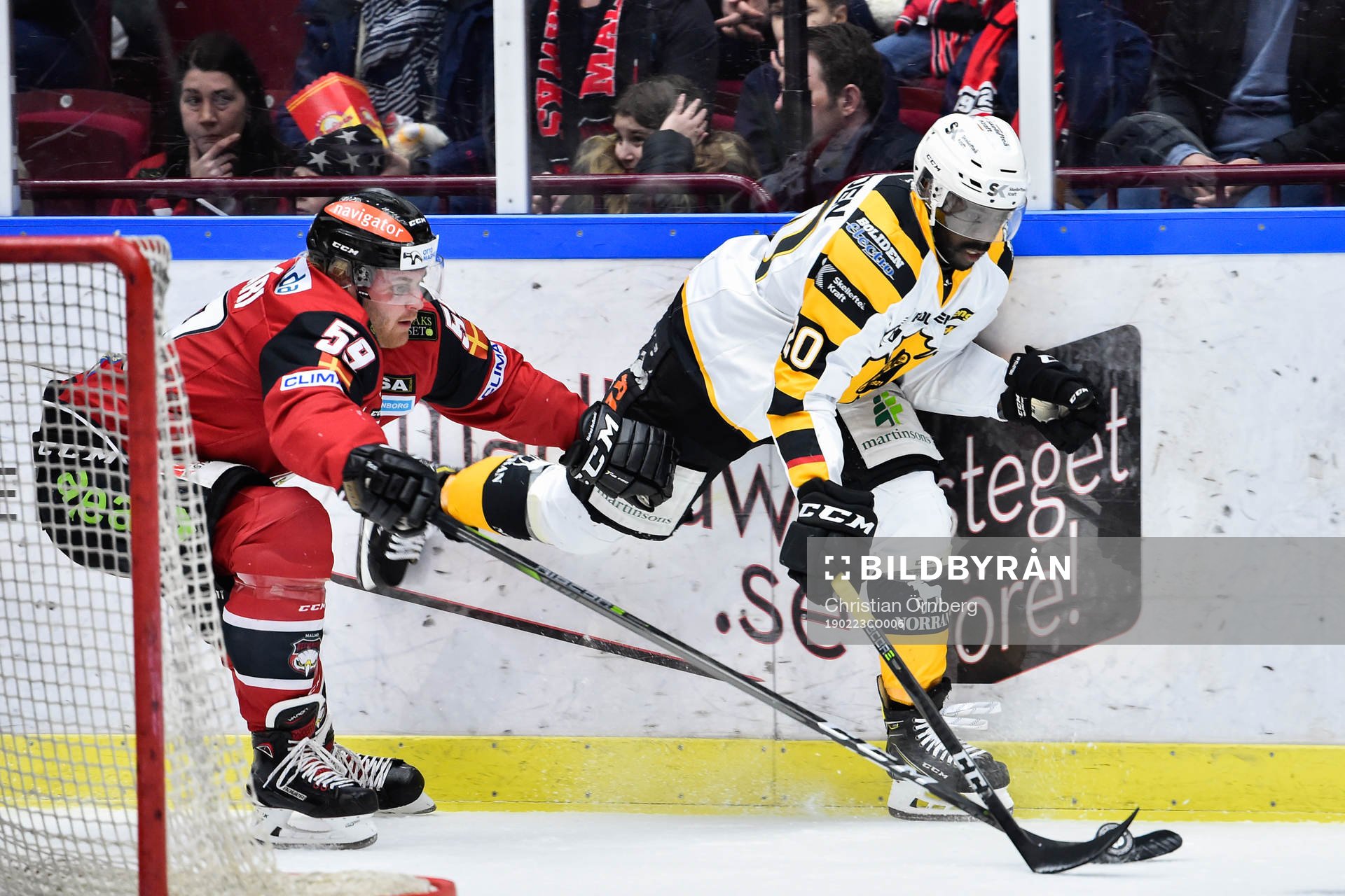 Malmö Redhawks Anton Mylläri och Skellefteås Edwin