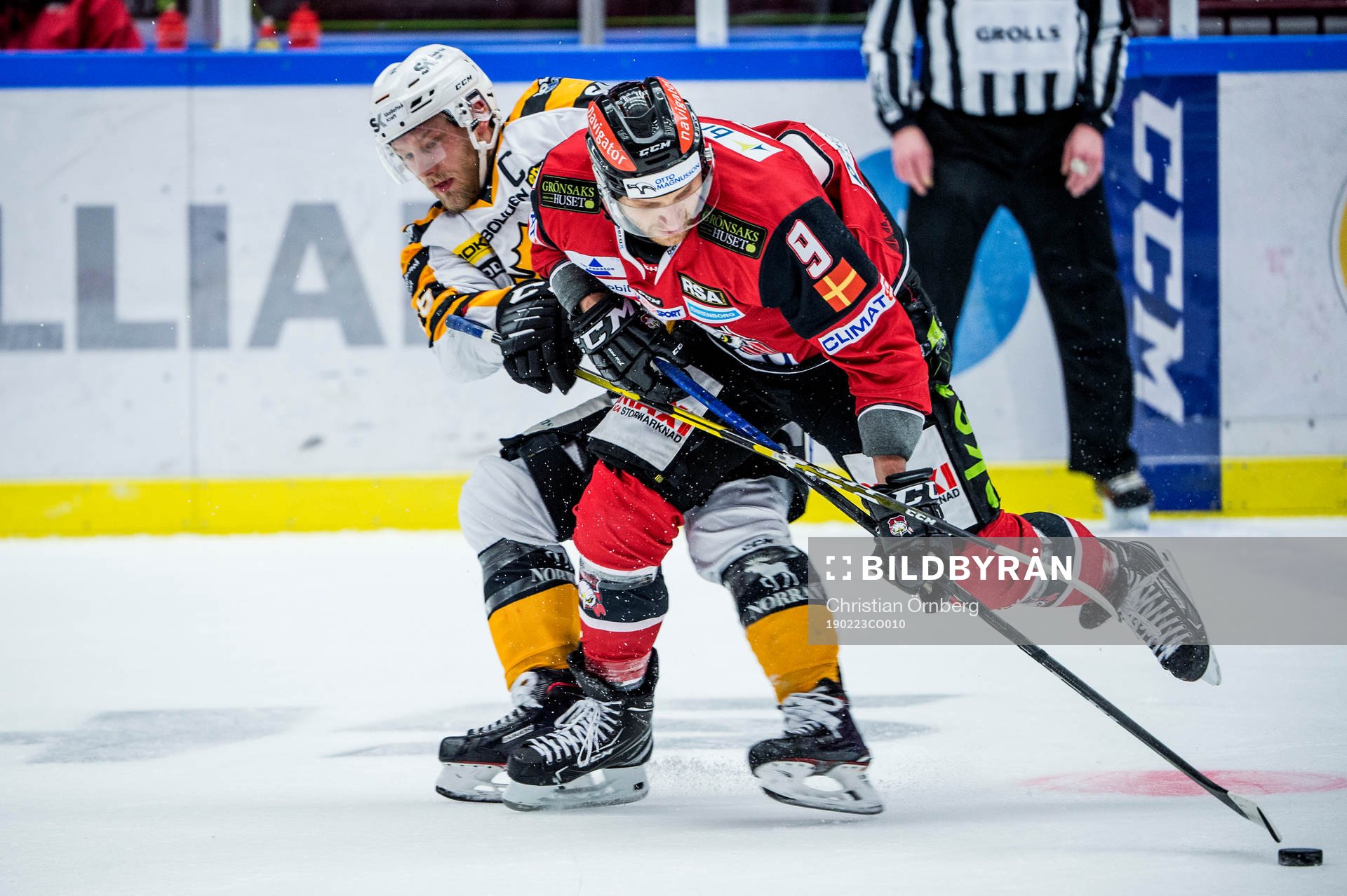 Skellefteås Oscar Möller och Malmö Redhawks Frederik