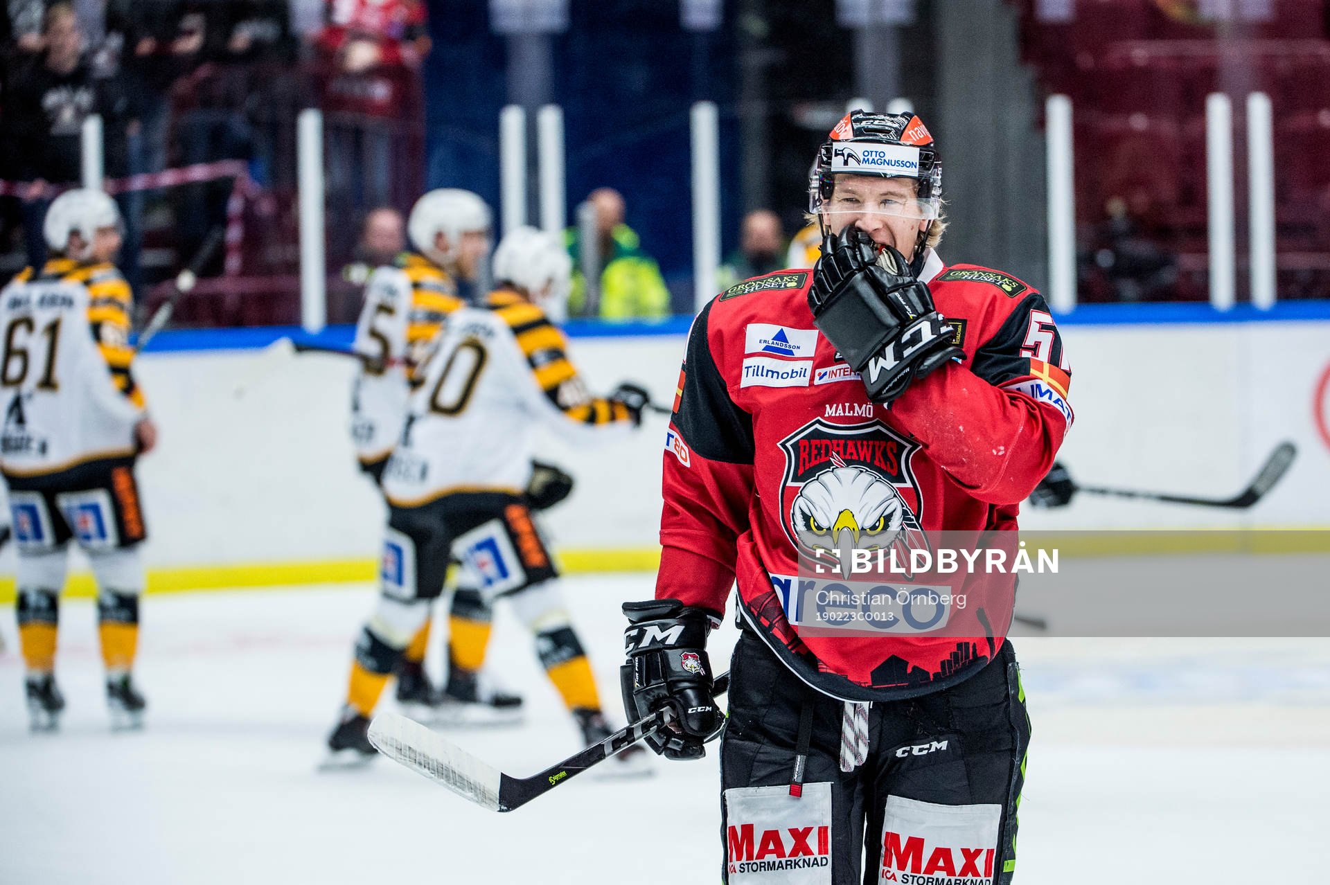 Malmö Redhawks Emil Sylvegård deppar