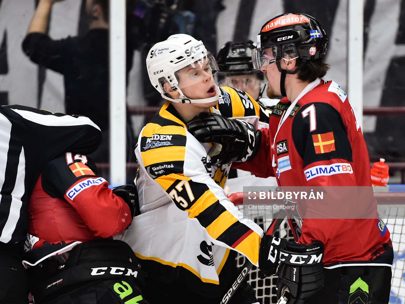Skellefteås Albin Eriksson och Malmö Redhawks Marcus