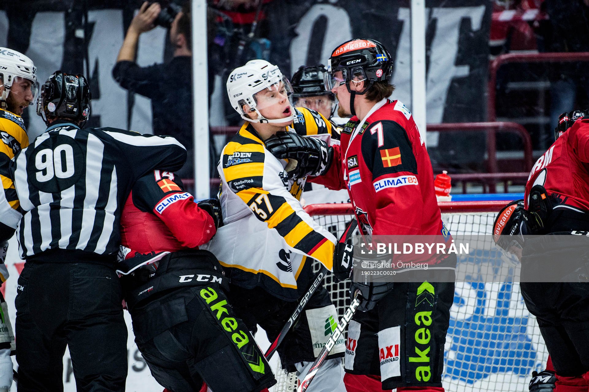 Skellefteås Albin Eriksson i bråk med Malmö Redhawks