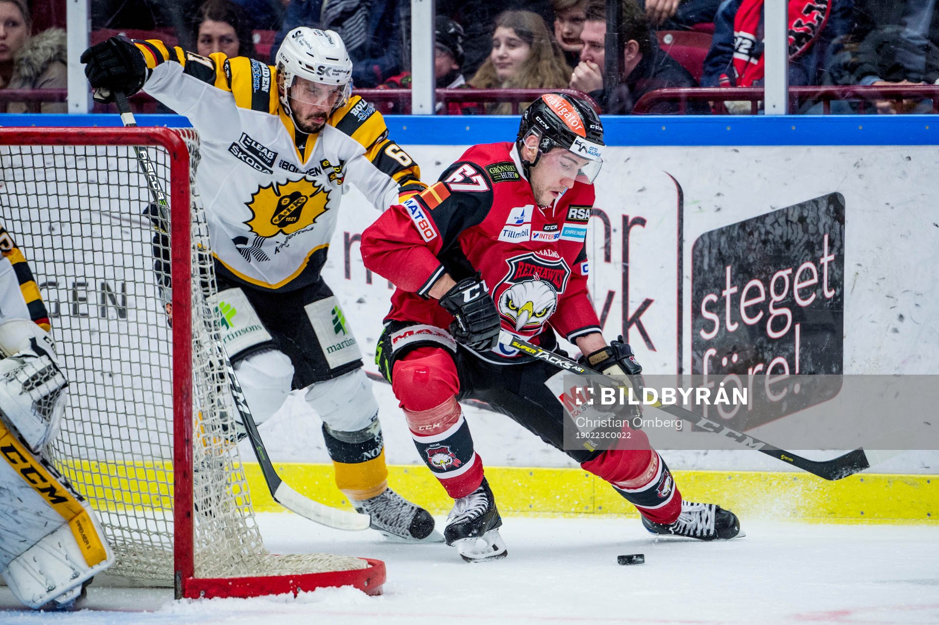Skellefteås Fredrik Lindgren mot Malmö Redhawks