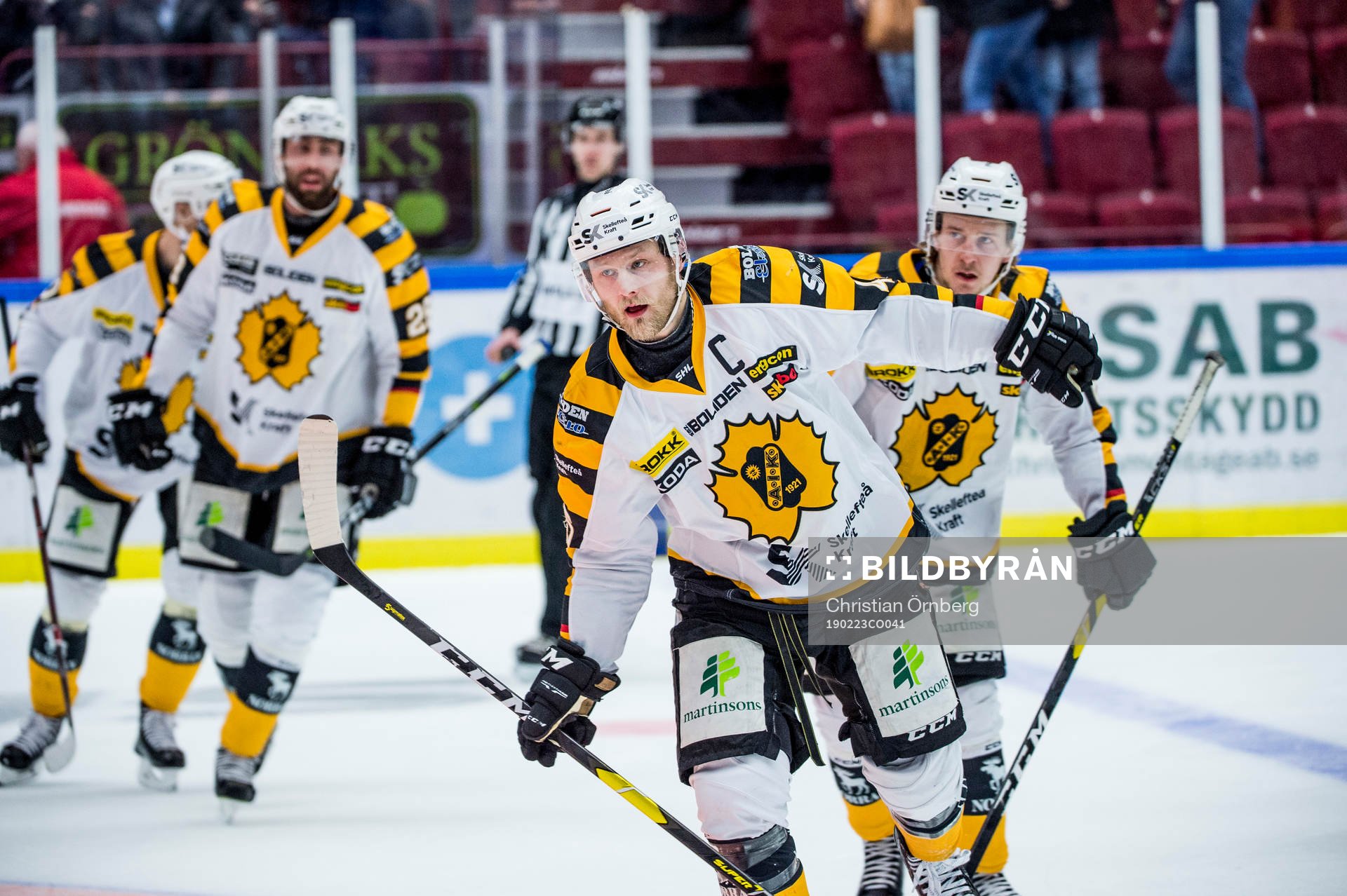 Skellefteås Oscar Möller jublar