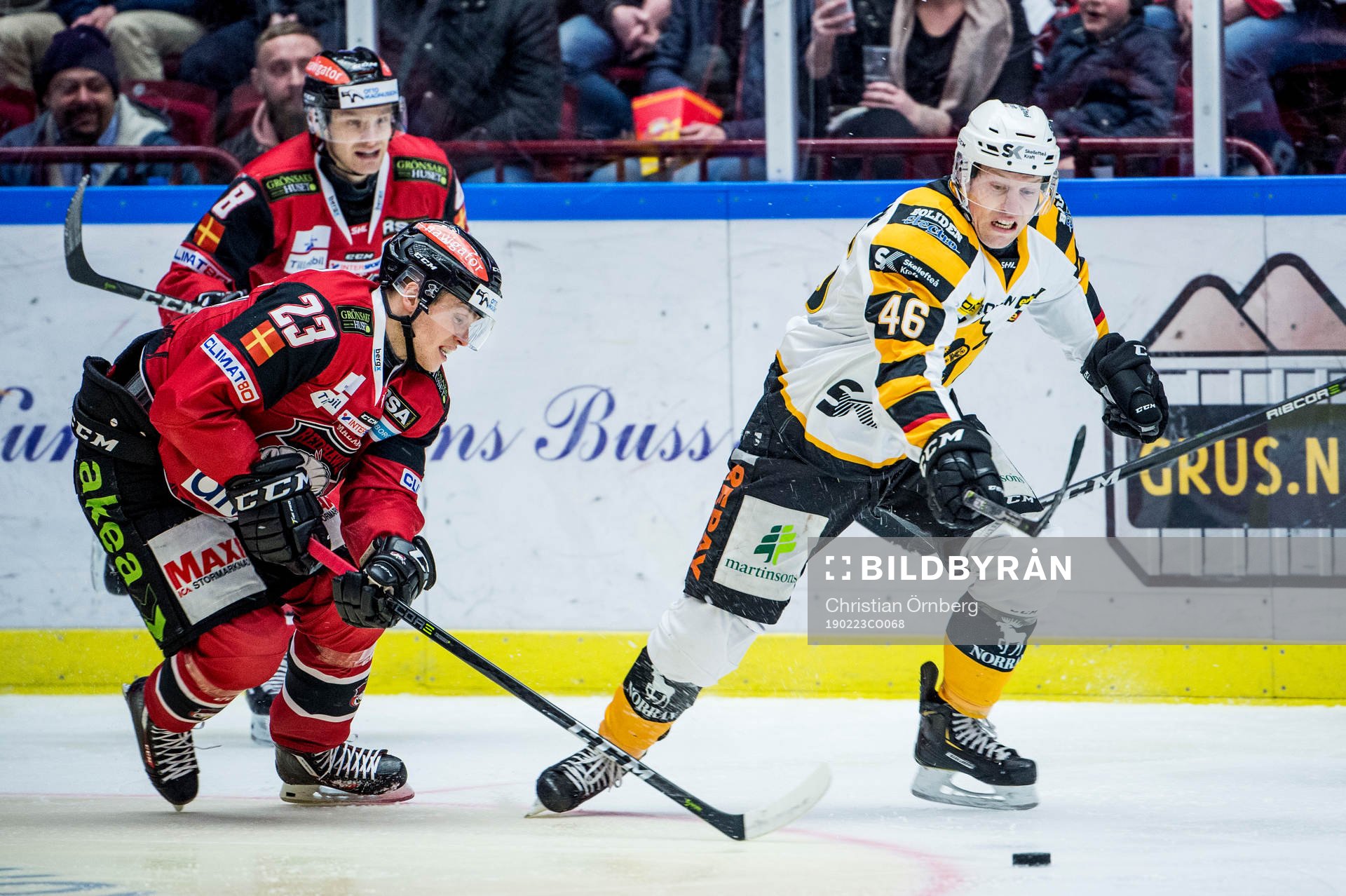 Malmö Redhawks Christoffer Forsberg mot Skellefteås