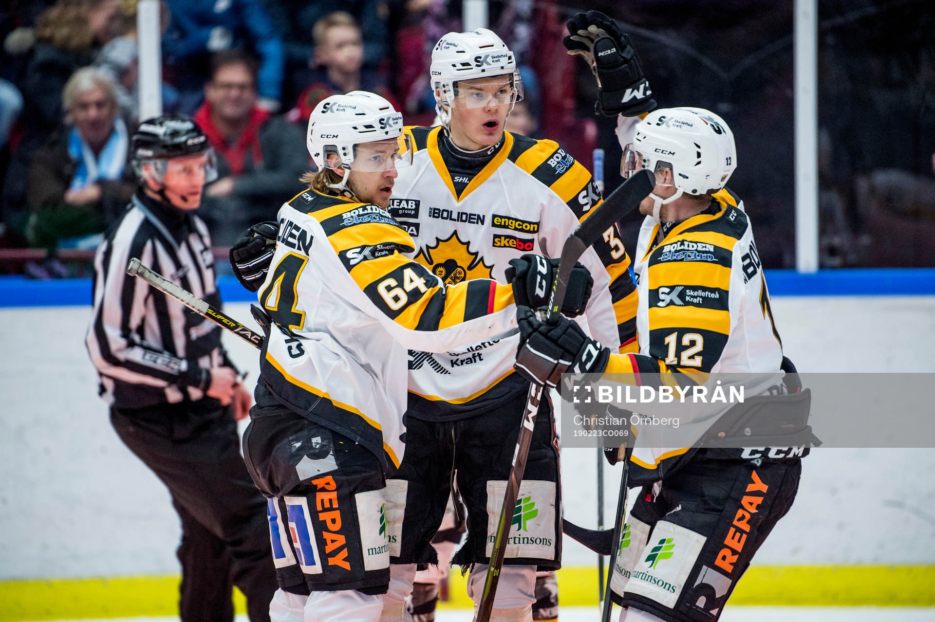 Skellefteås Jonathan Pudas Albin Eriksson och Adam
