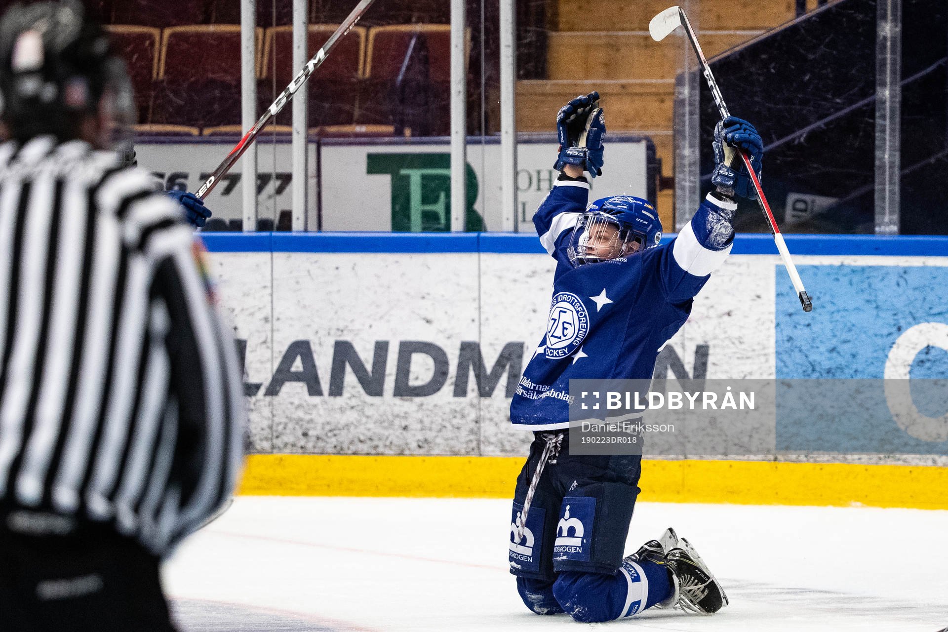 Leksands Danielle Stone jublar