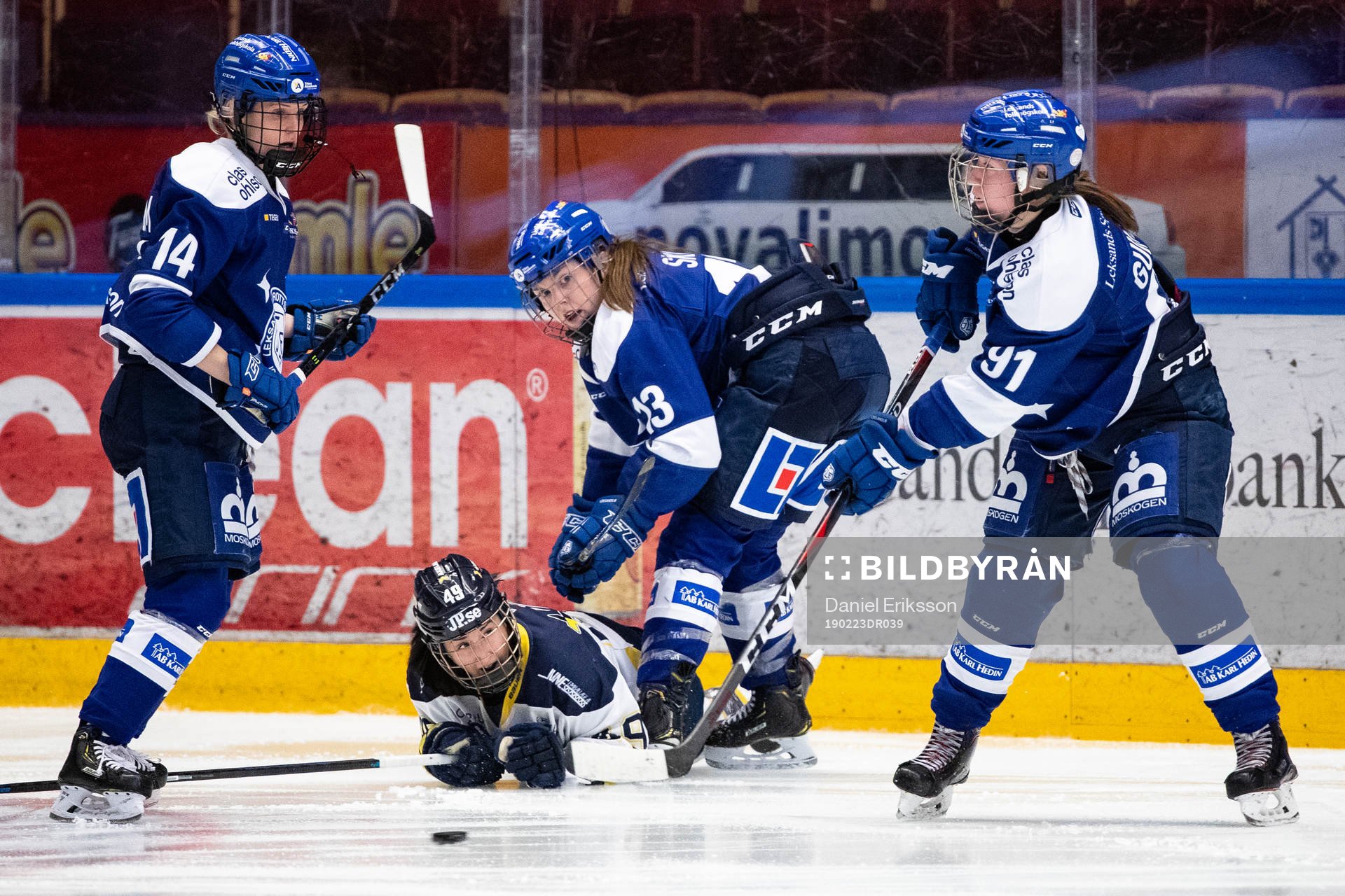 Leksands Sofia Engström och Hanna Sköld och Tawnya
