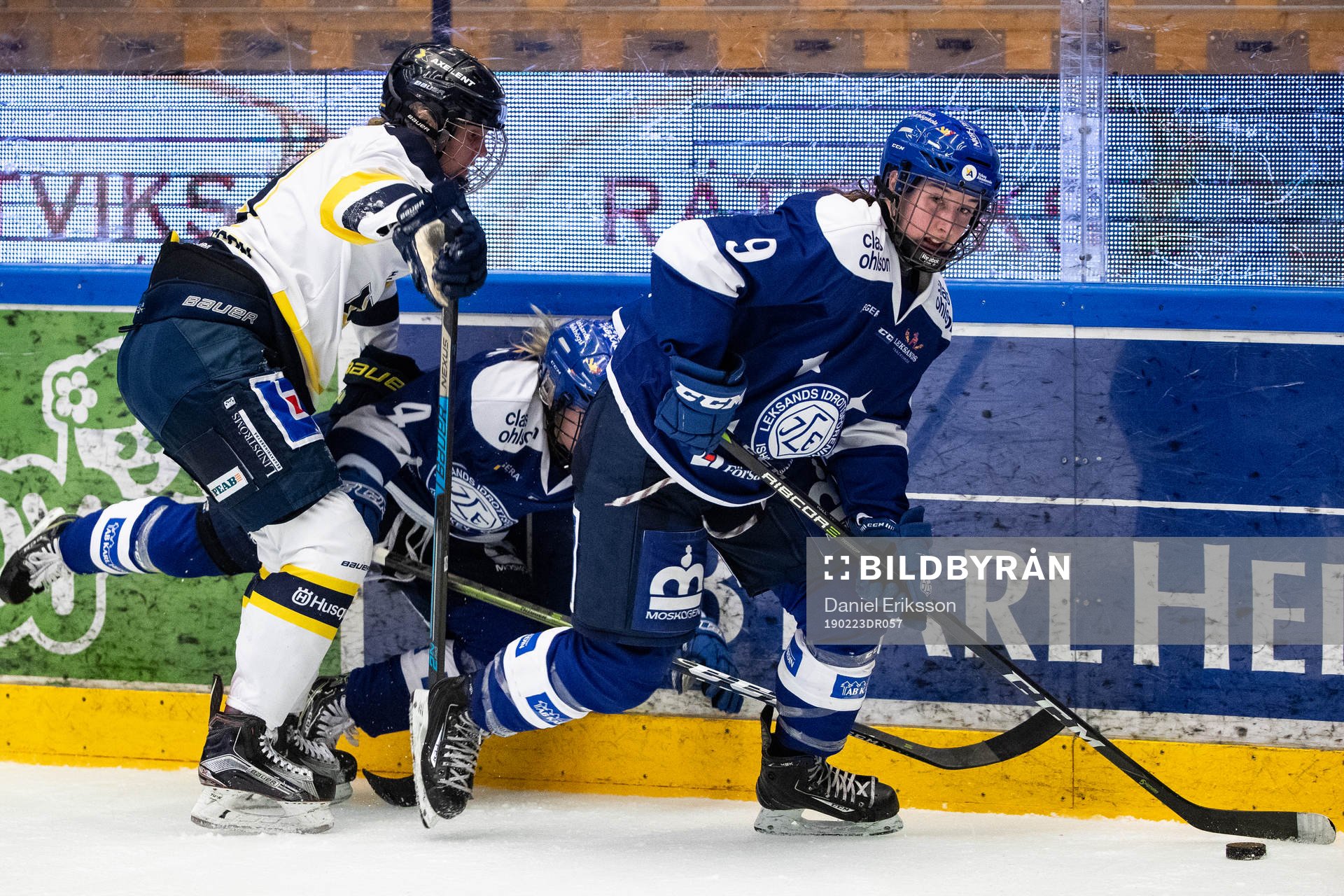 s Michelle Claesson och Leksands Wilma Johansson och