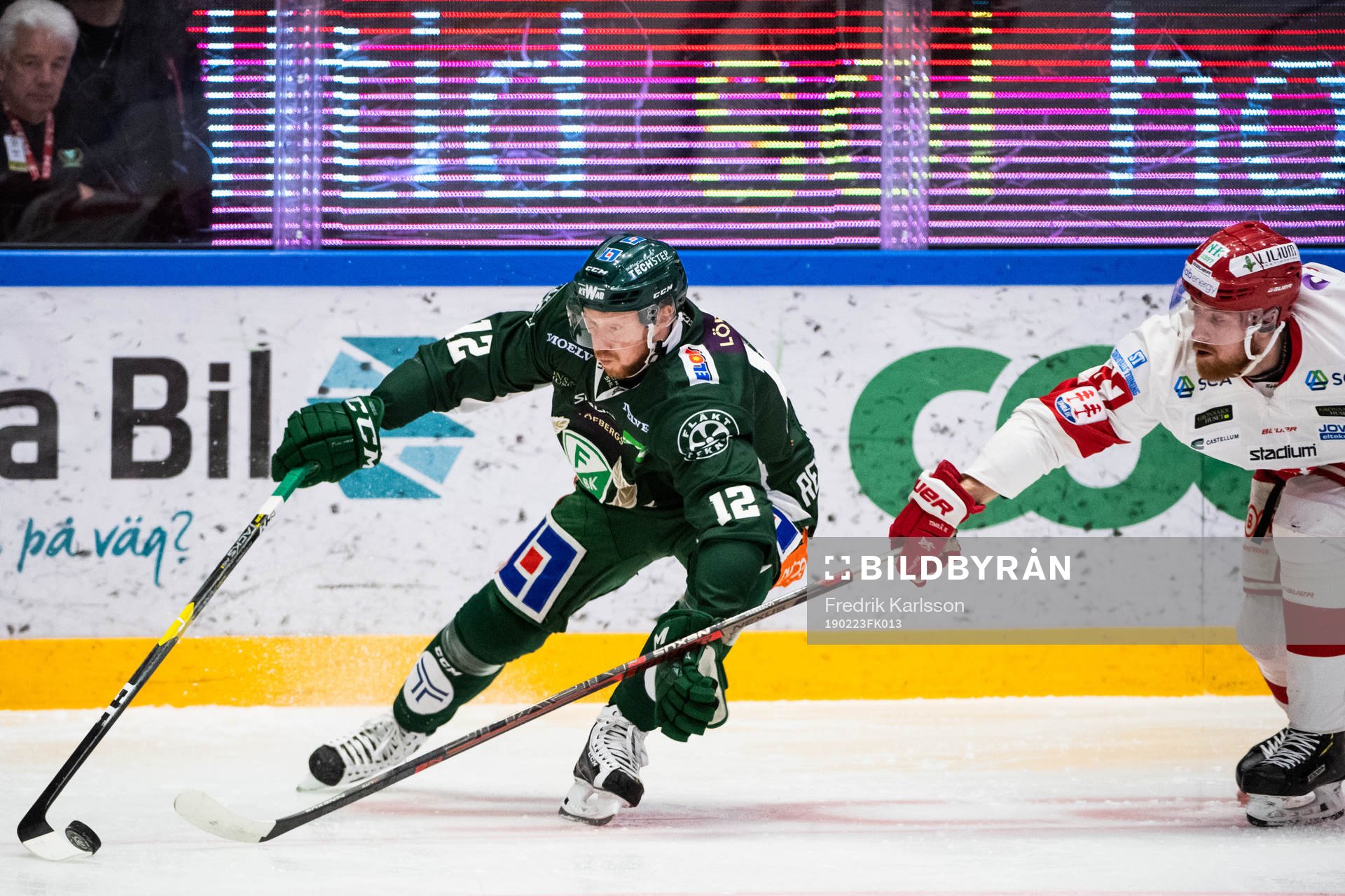 Färjestads Alexander Reichenberg och Timrås Andreas