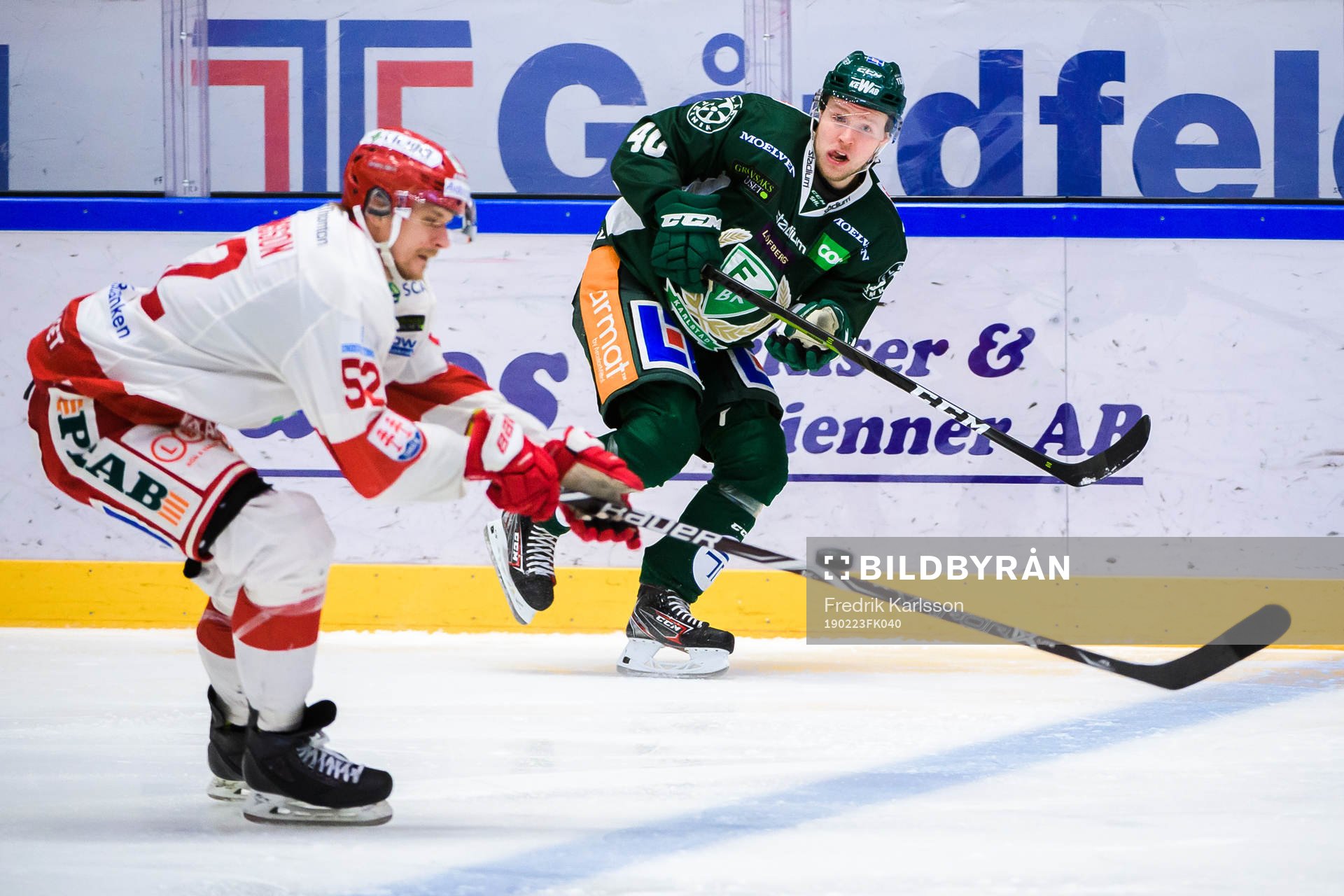 Timrås Johannes Salmonsson och Färjestads Christopher