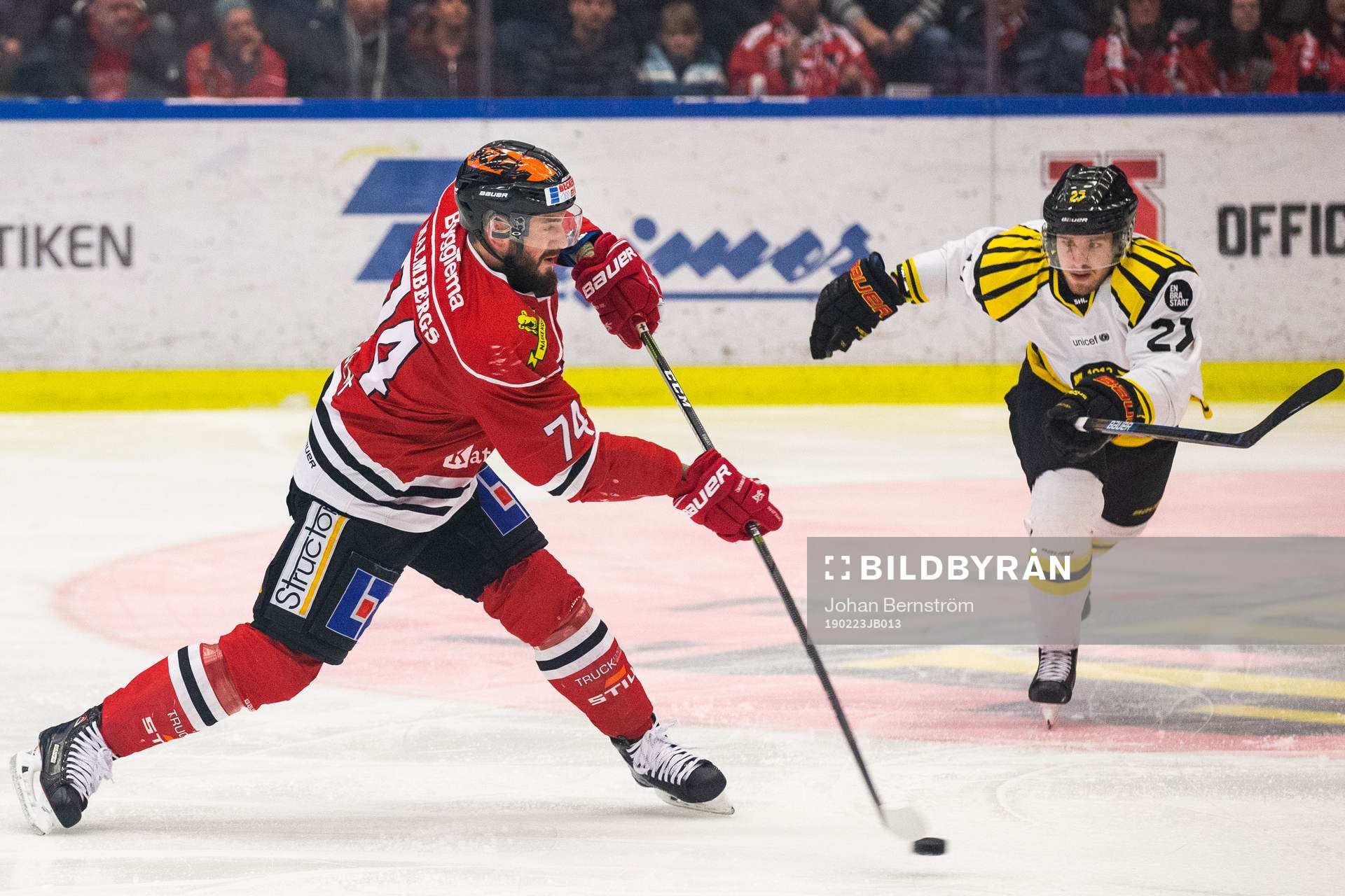 Örebros Nick Ebert och Brynäs Emil Forslund