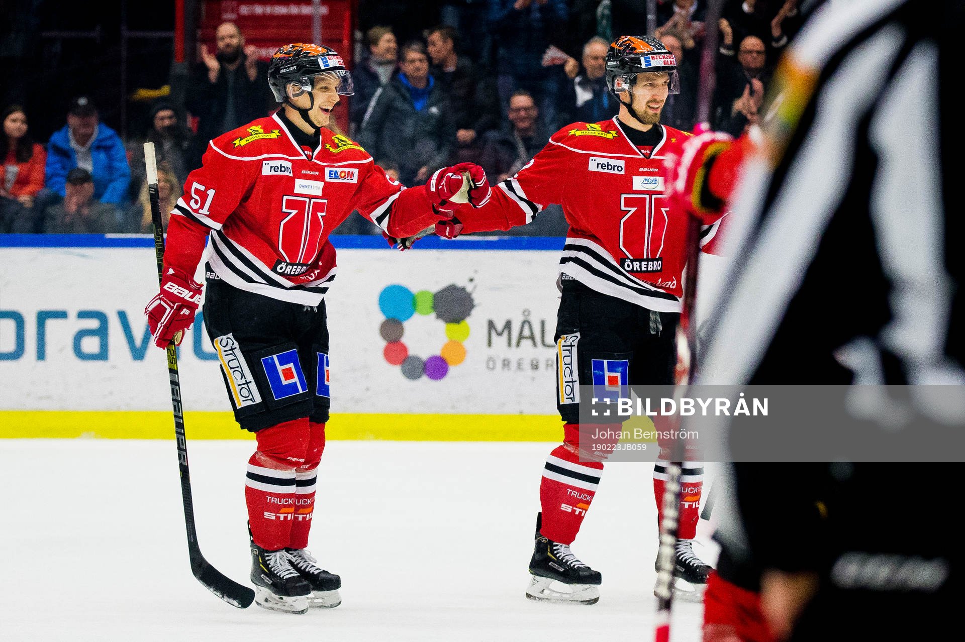 Örebros Kristian Näkyvä jublar med Rasmus Rissanen