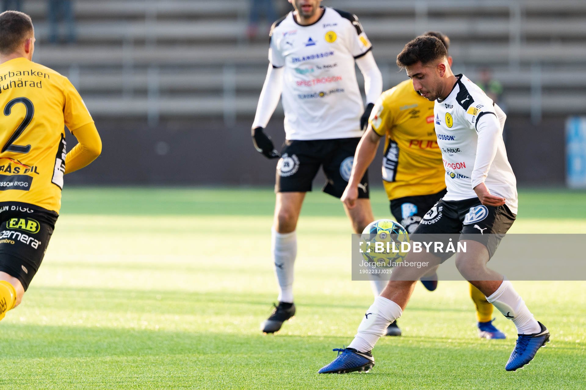 Frejs Moustafa Zeidan under fotbollsmatchen i Svenska cupen mellan Elfsborg och Frej den 23 februari 2019 i Borås.
