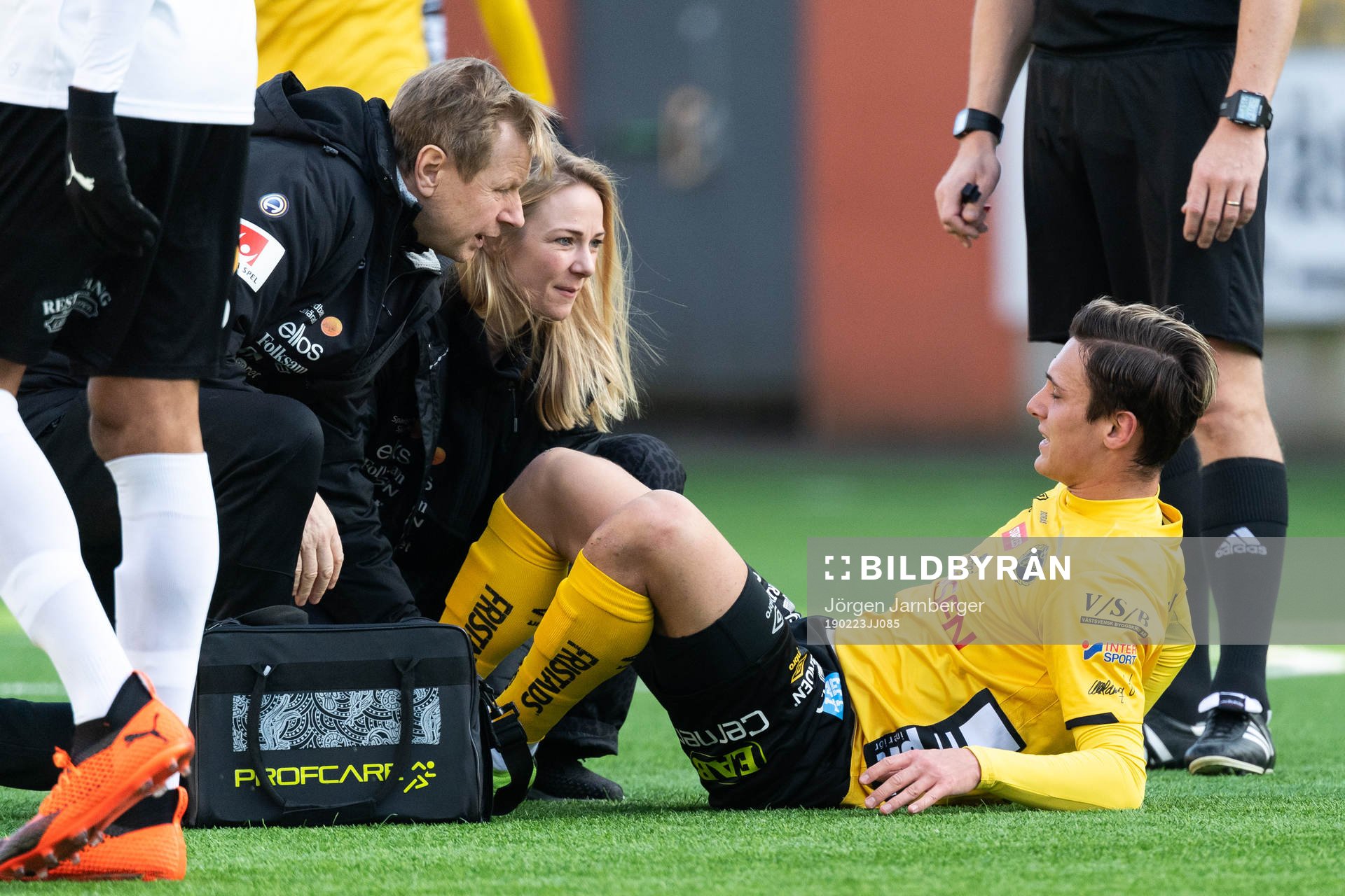 Elfsborgs fysioterapeut Lars Göthfelt och läkare Matilda