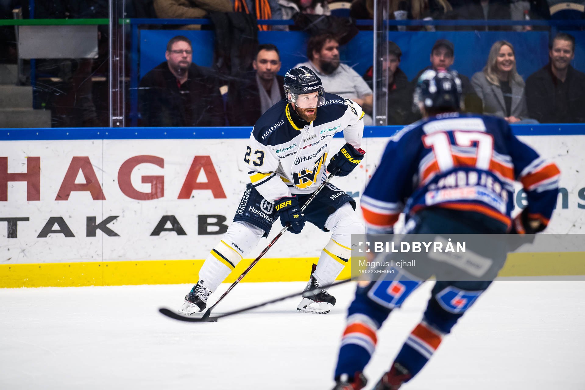 s Robin Figren  och Växjös Jonas Röndbjerg