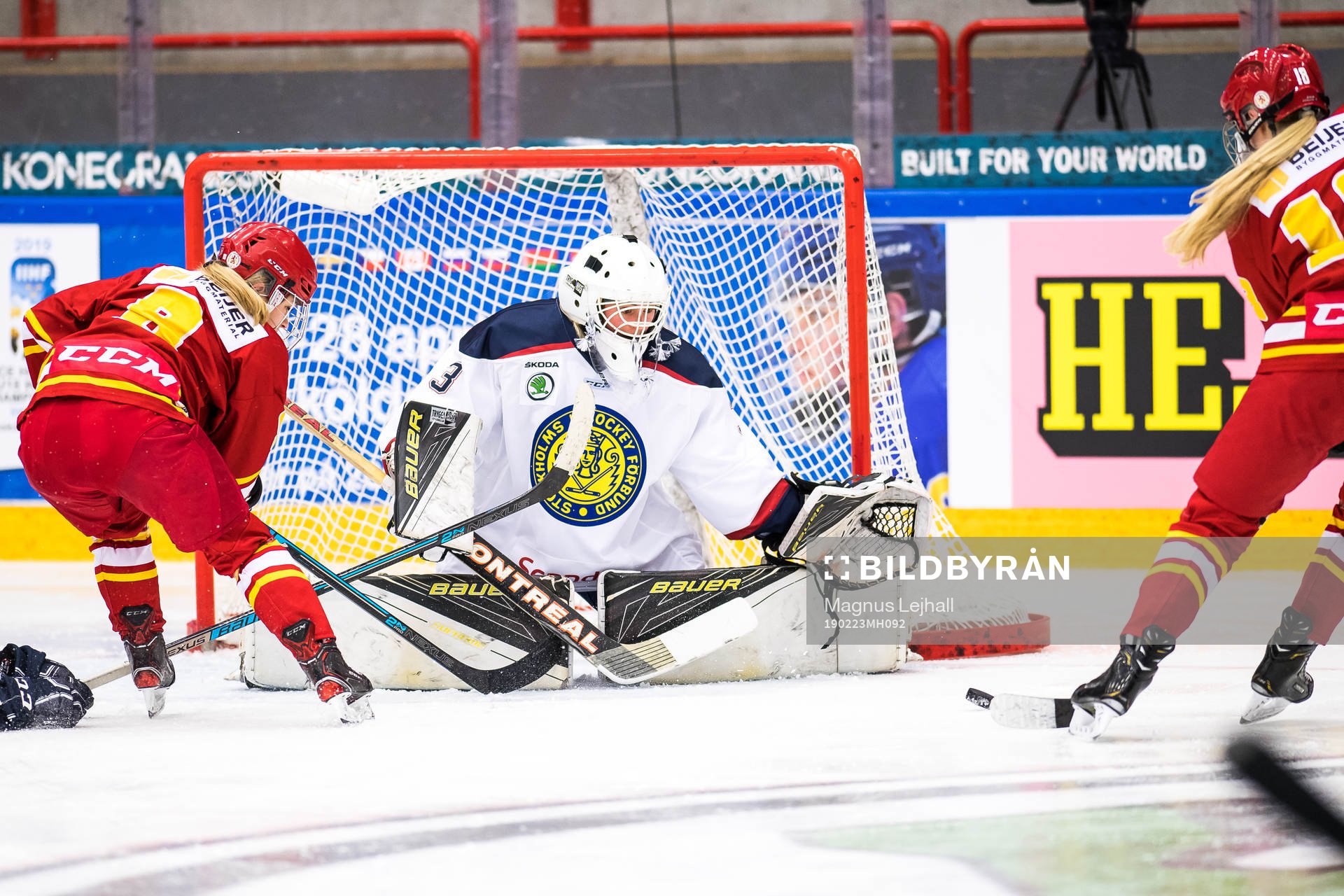 Oroligt framför Stockholms målvakt Ida Boman