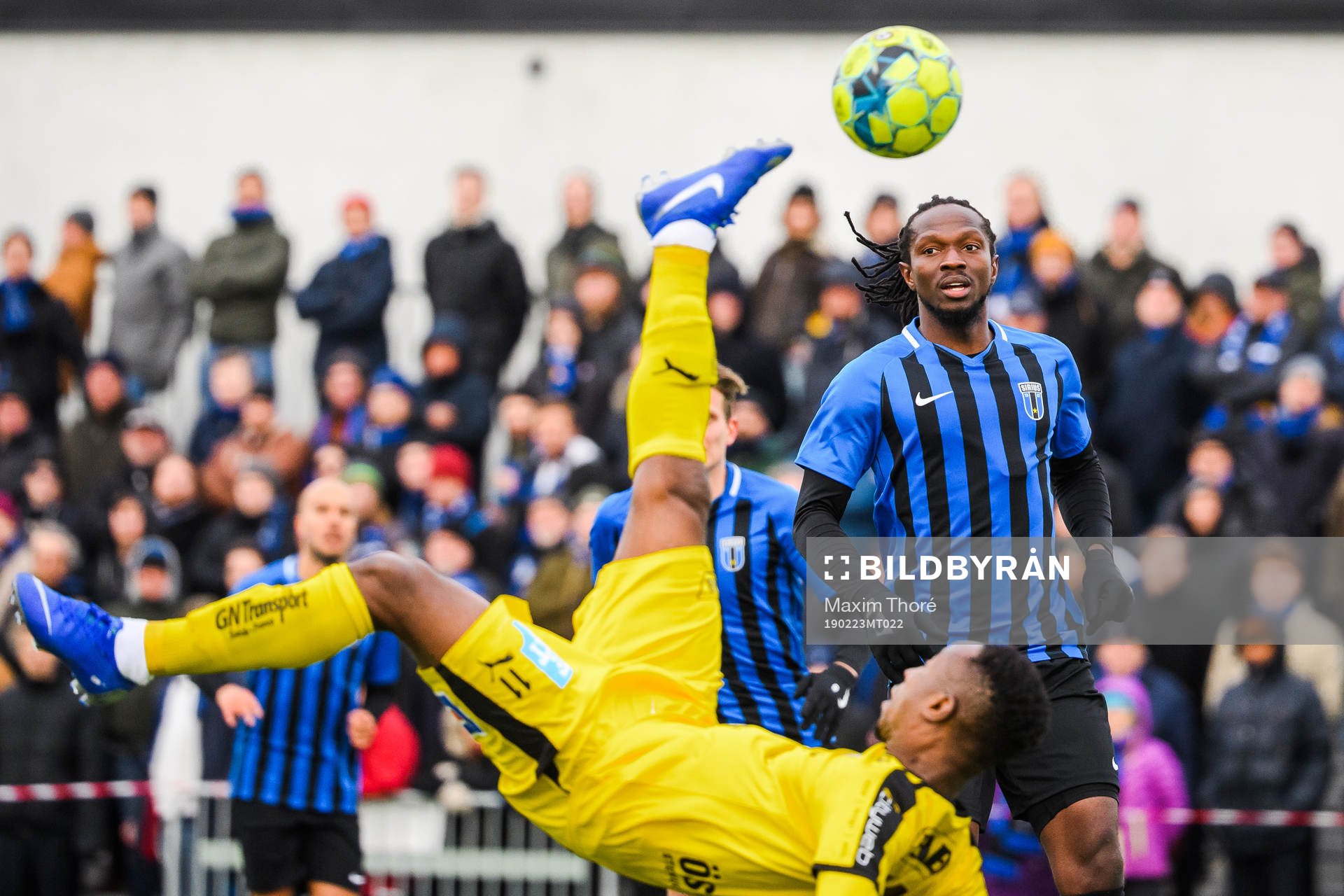 Halmstads Sadat Karim och Sirius Kebba Ceesay