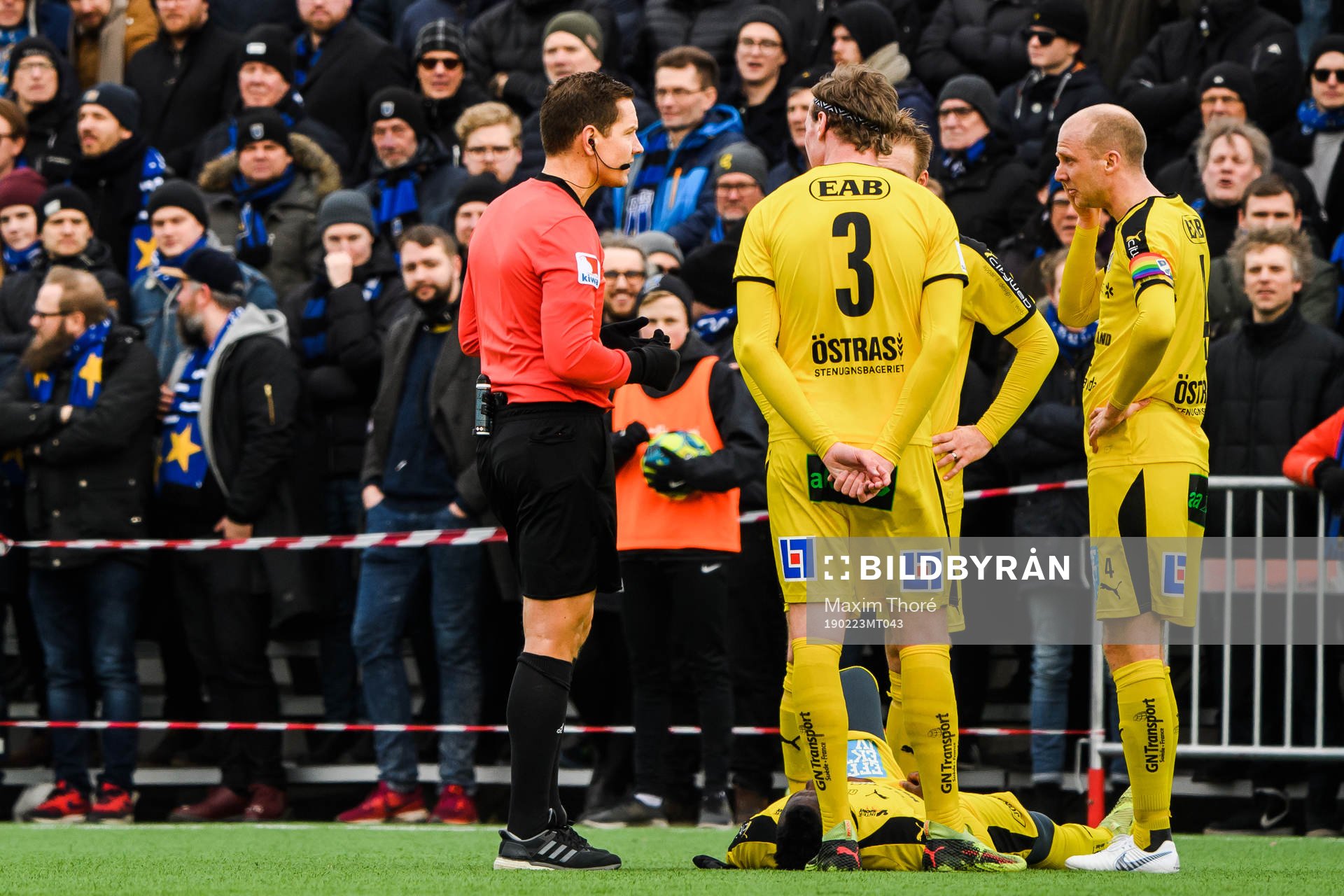 Halmstads Thomas Boakye skadar sig