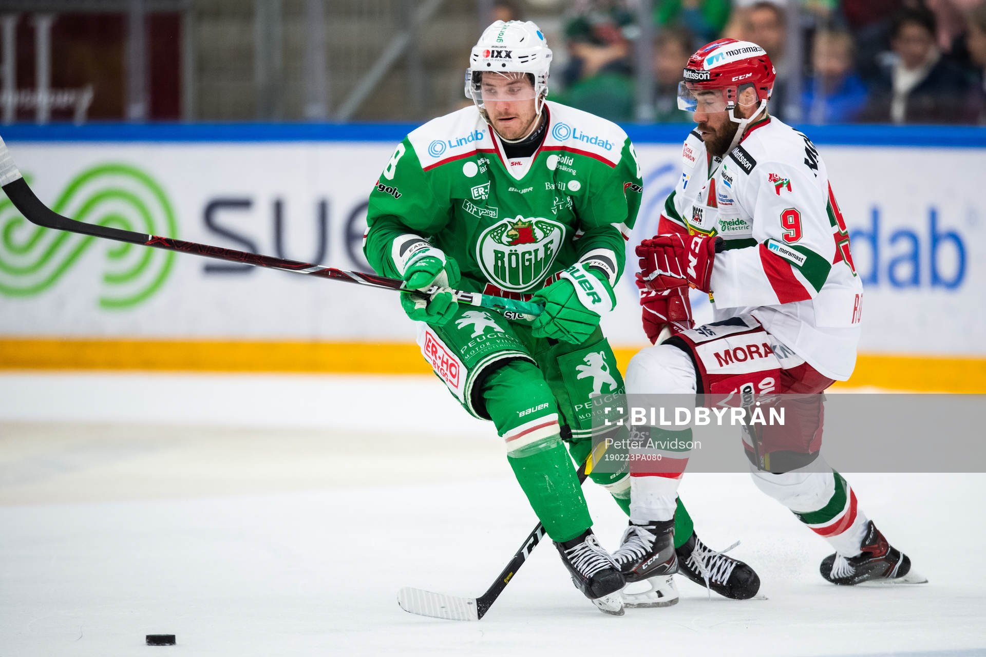 Rögles Linus Sandin och Moras Andrew Rowe