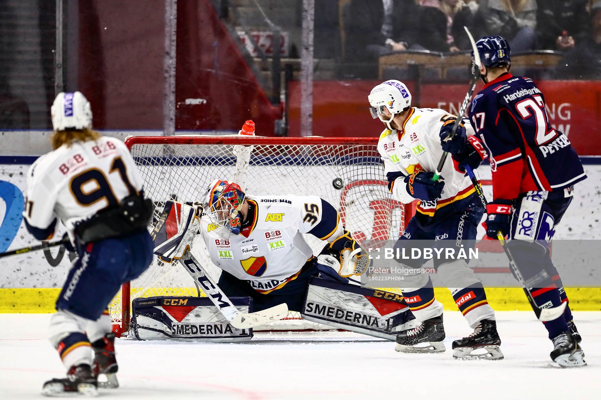 Mål 1-1 av Linköpings Joe Whitney förbi Djurgårdens
