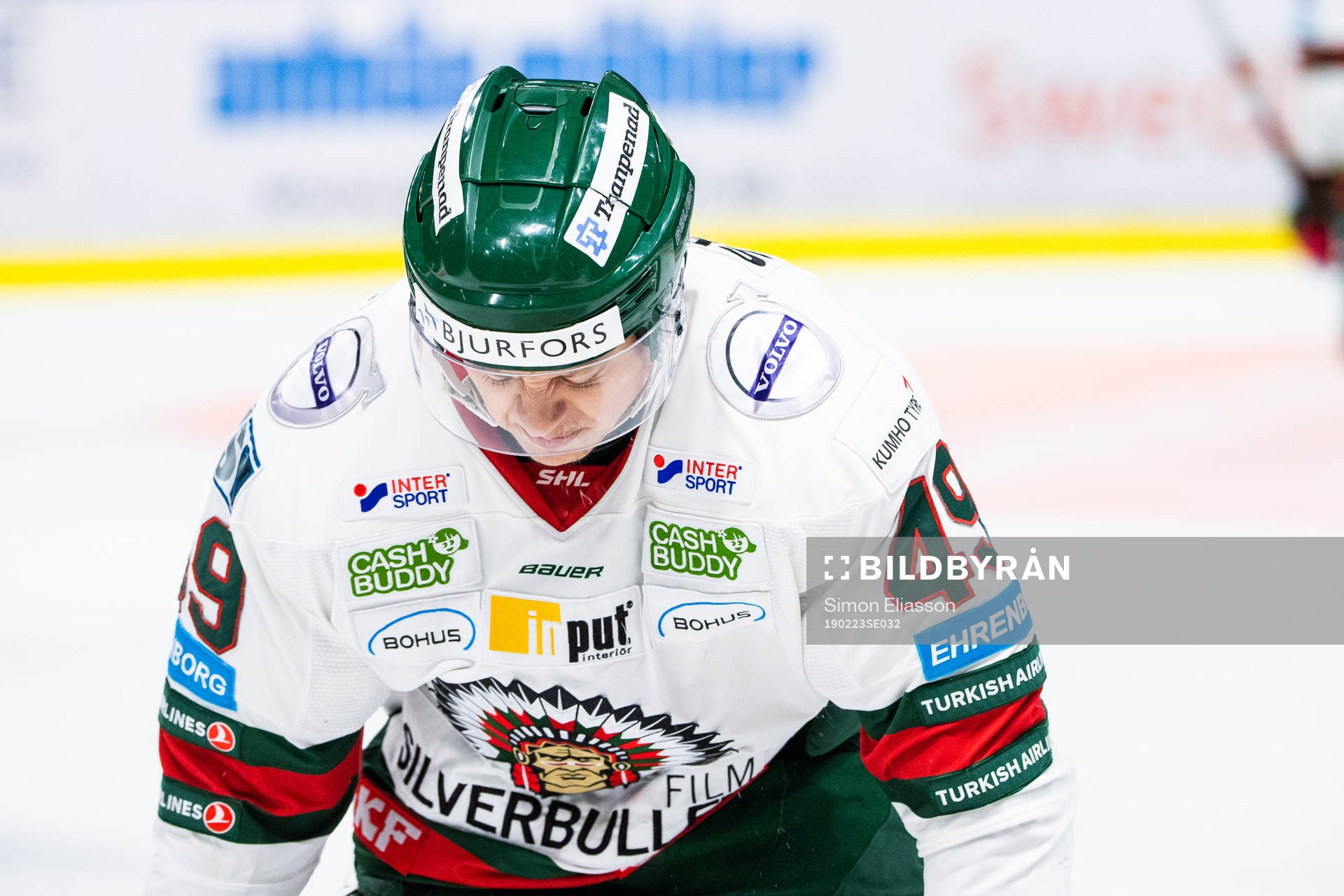 Frölundas Rhett Rakhshani reagerar