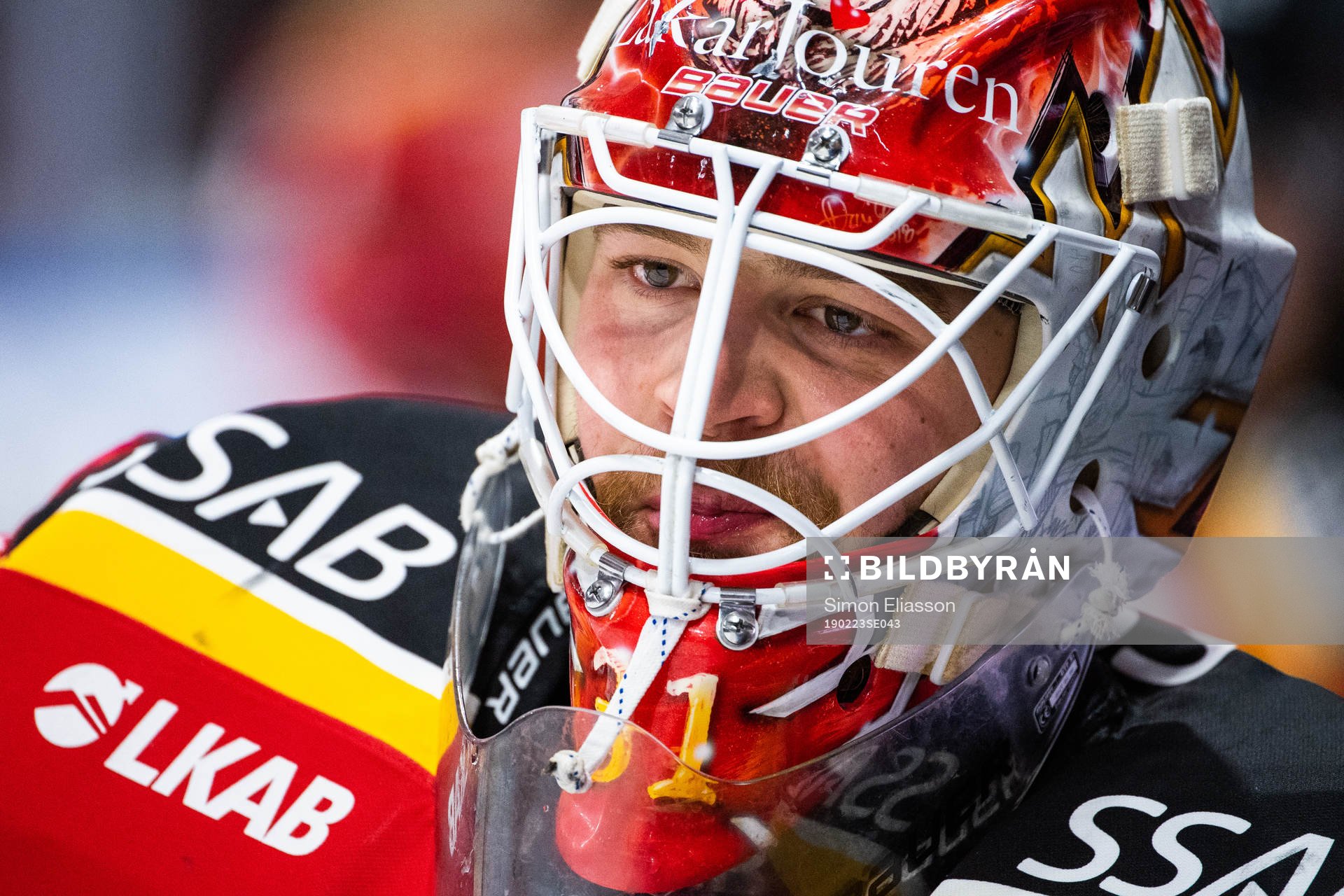 Luleås målvakt Niklas Rubin