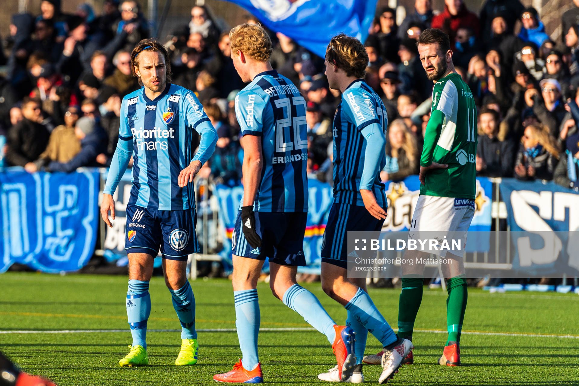 Djurgårdens spelare jublar