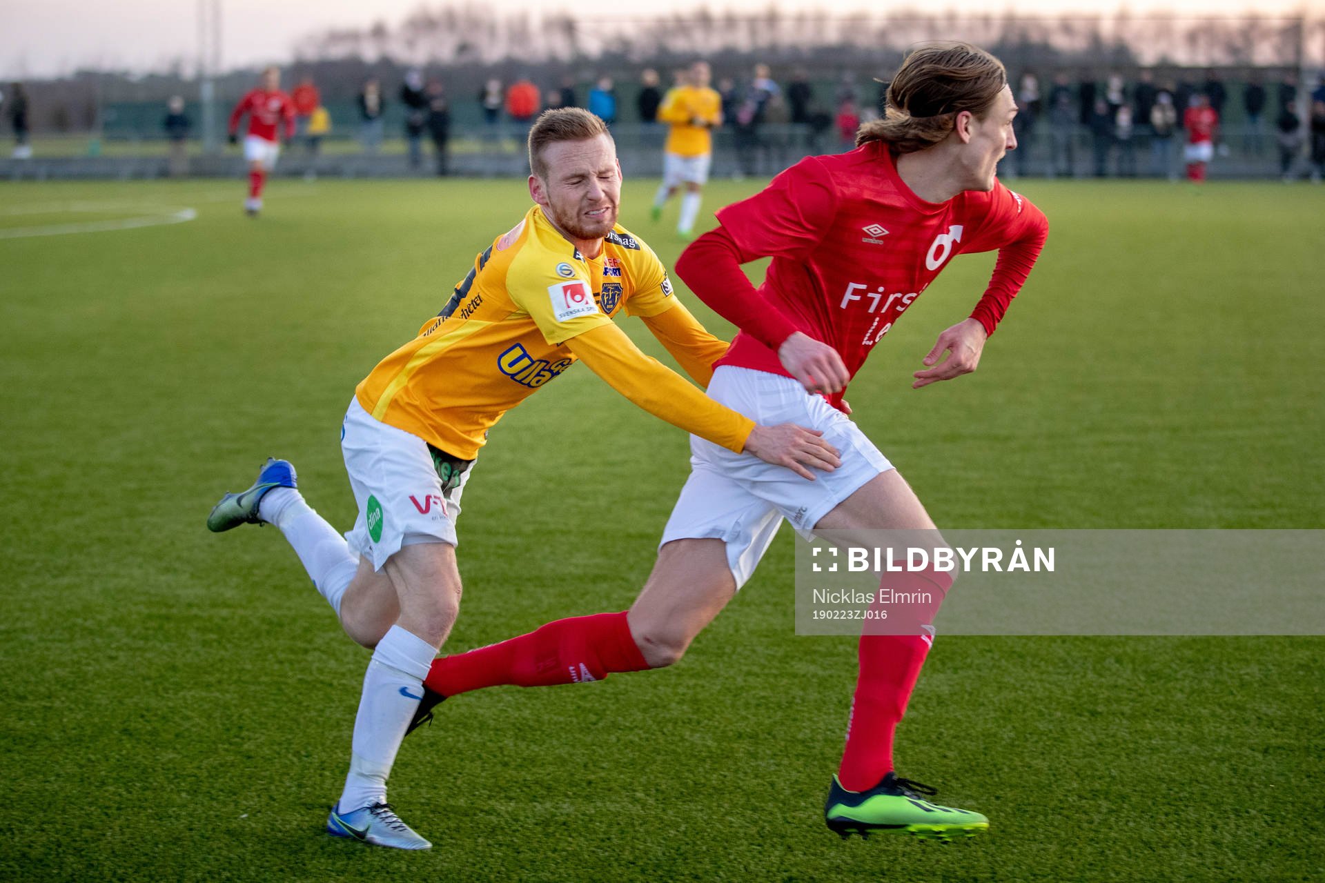 Falkenbergs Tobias Englund mot Degerfors Gustav Granath