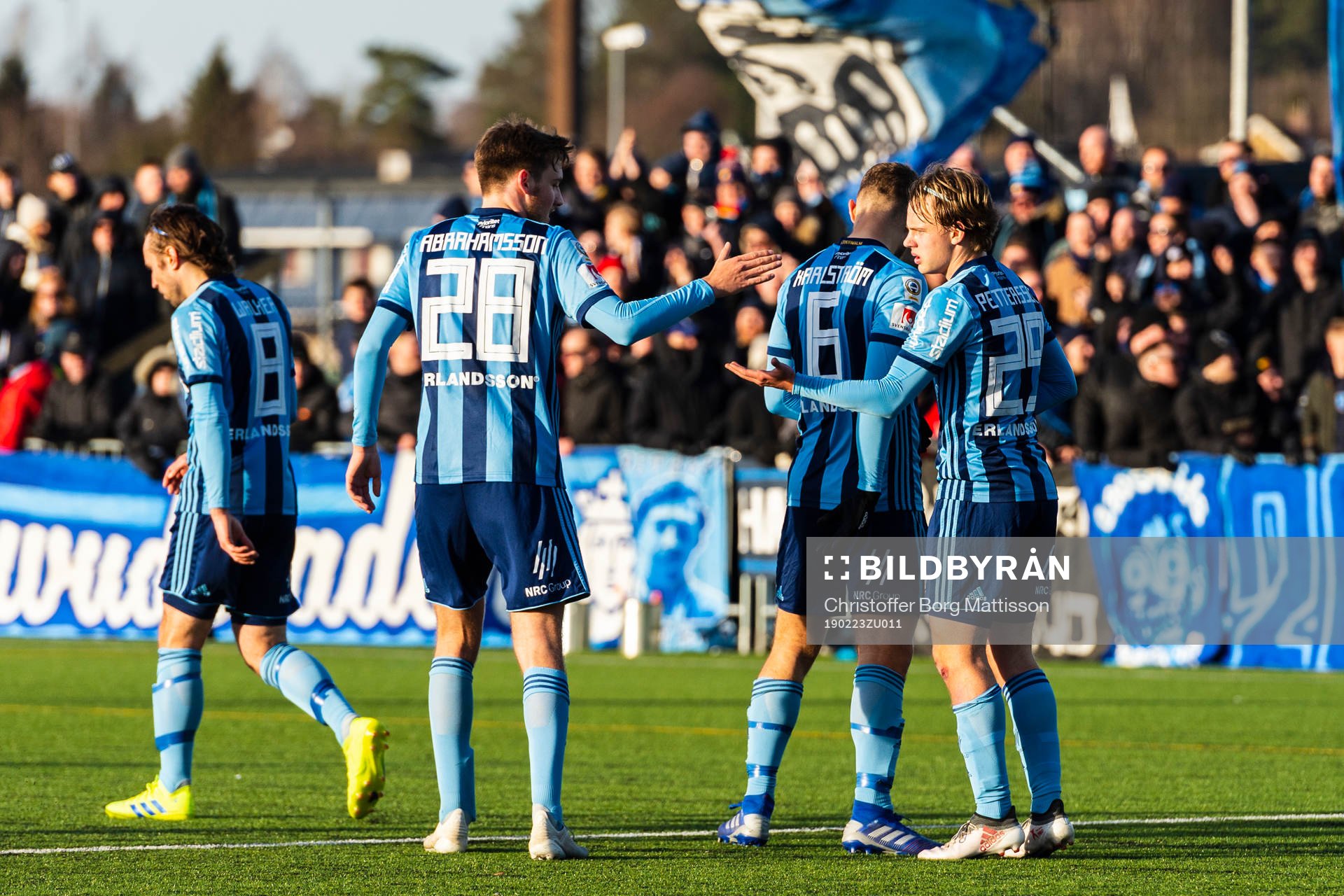 Djurgårdens spelare jublar