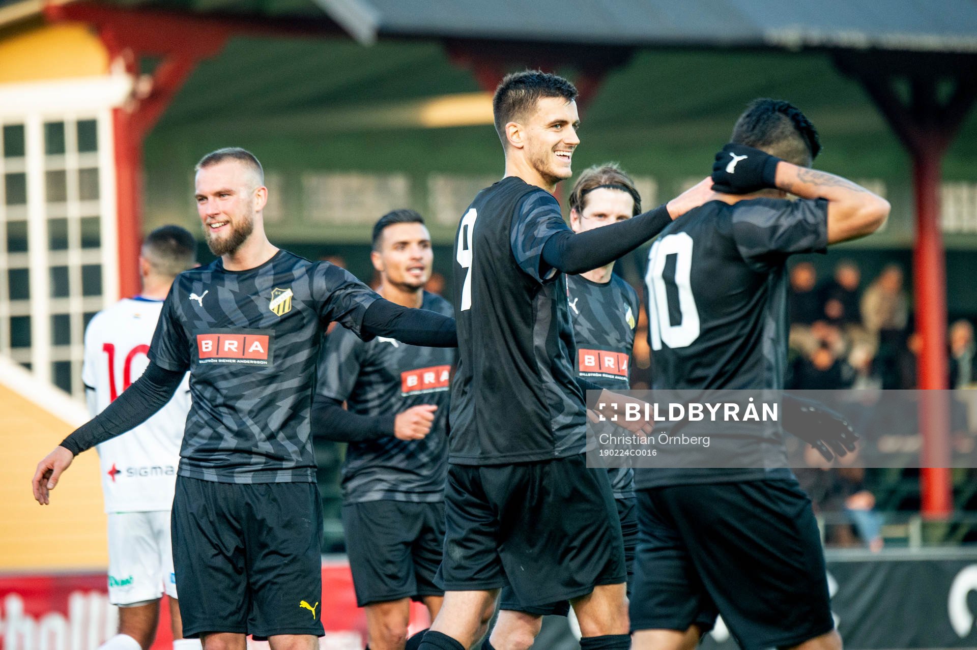 Häckens Alexander Jeremejeff jublar efter 0-4 under fotbollsmatchen i Svenska Cupen mellan FC Rosengård och Häcken den 24 februari 2019 i Malmö.