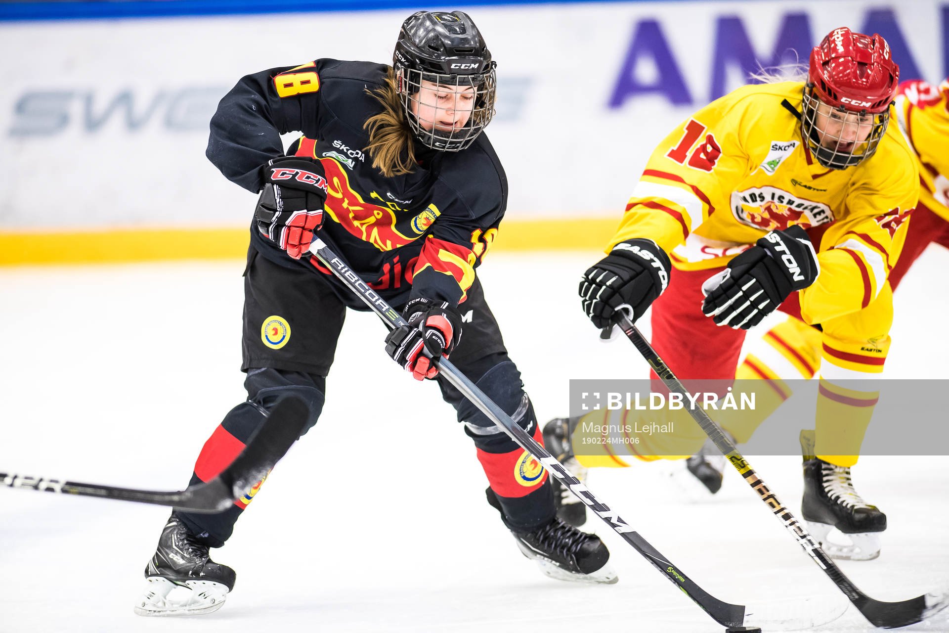 Skåne/Blekinges Elsa Ekstrand och Smålands Mira Markström