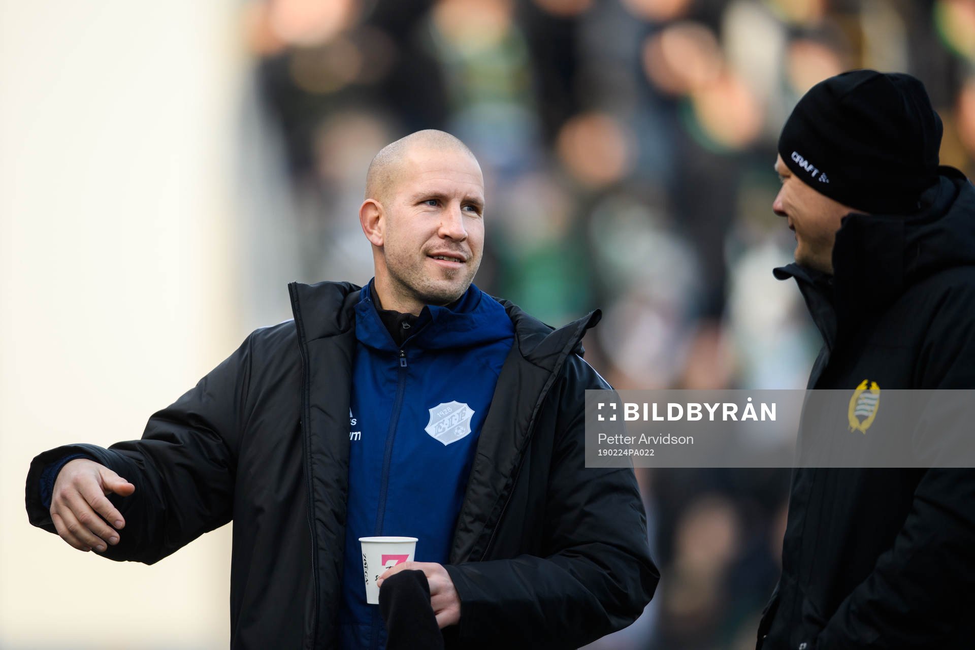 Eskilsminnes tränare Mattias Lindström och Hammarbys