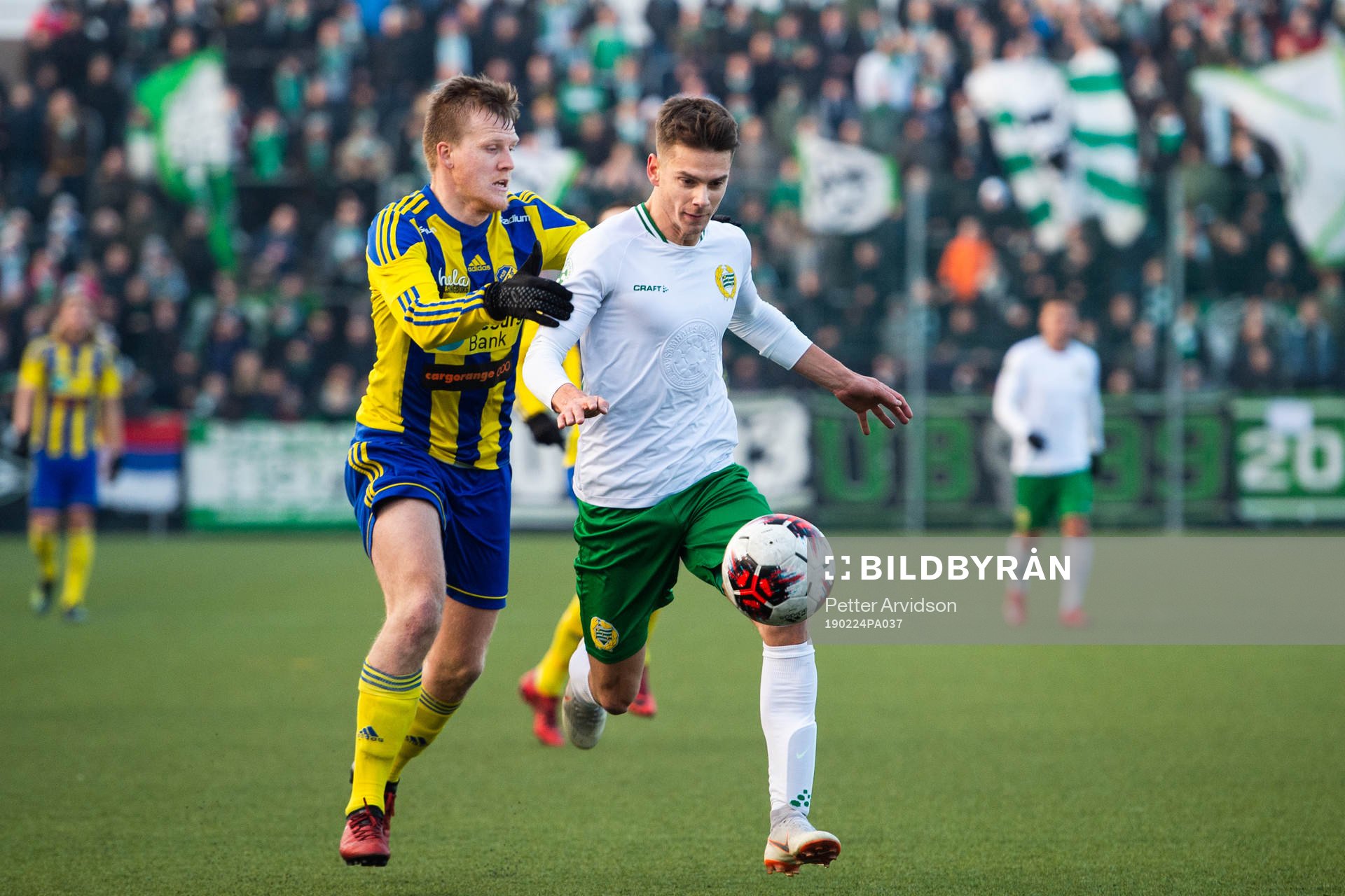 Hammarbys Alexander Kakaniclic och Eskilsminnes Victor
