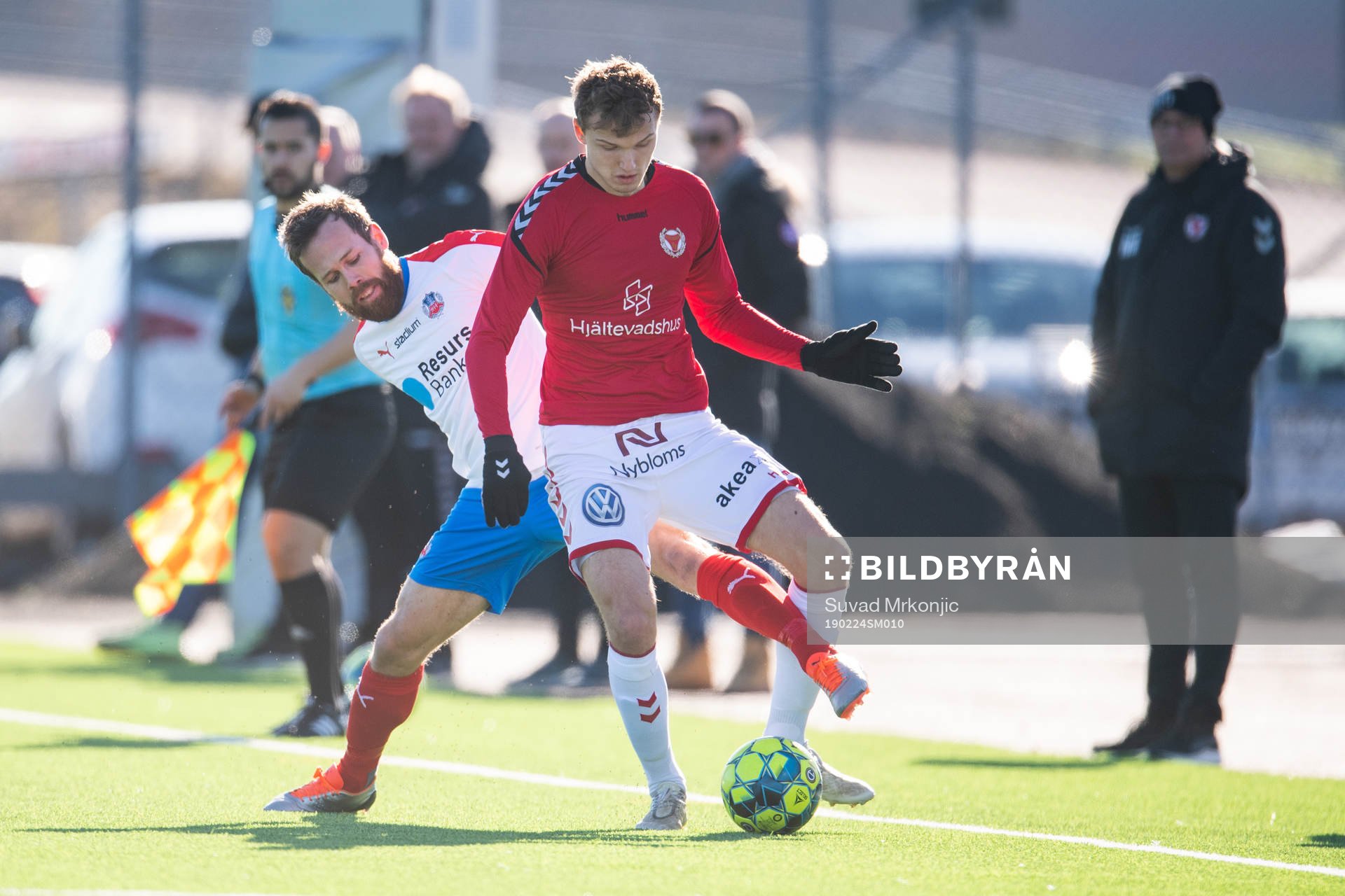 Helsingborgs Anders Randrup och Kalmars Piotr Johansson i