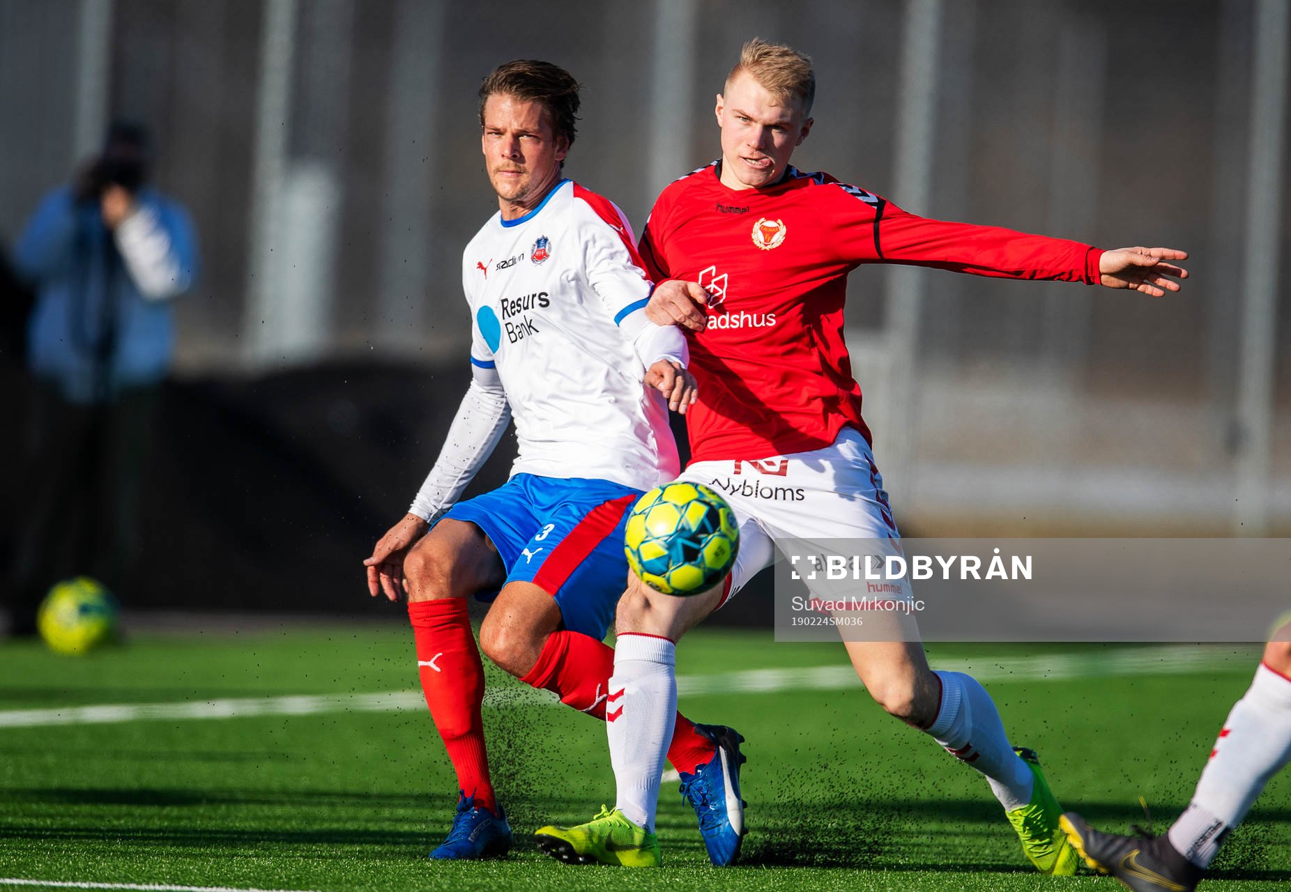 Helsingborgs Fredrik Liverstam och Kalmars Edvin Crona