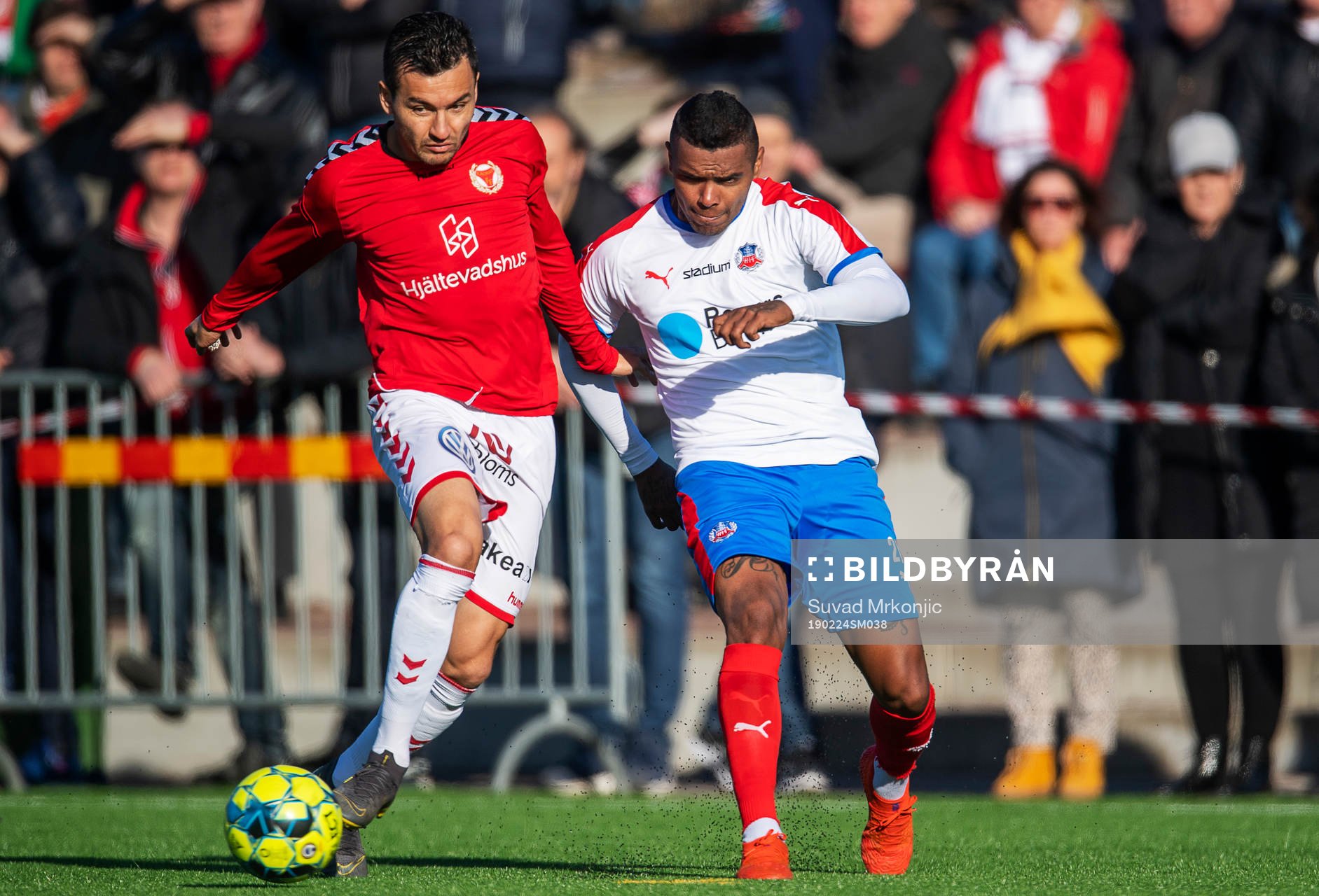 Kalmars Emin Nouri och Helsingborgs Wanderson do Carmo