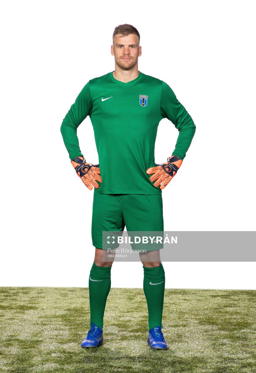 Sirius målvakt Lukas Jonsson